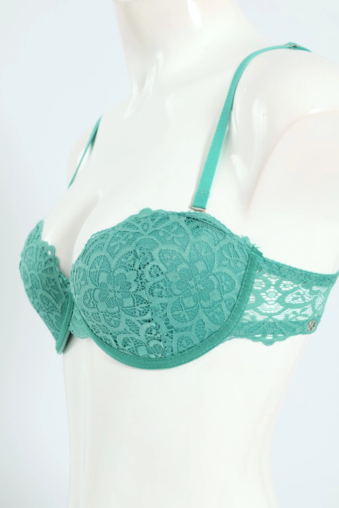 2 Pack Galloon Lace Multiway Bra - Jade/Mocha - Image 5
