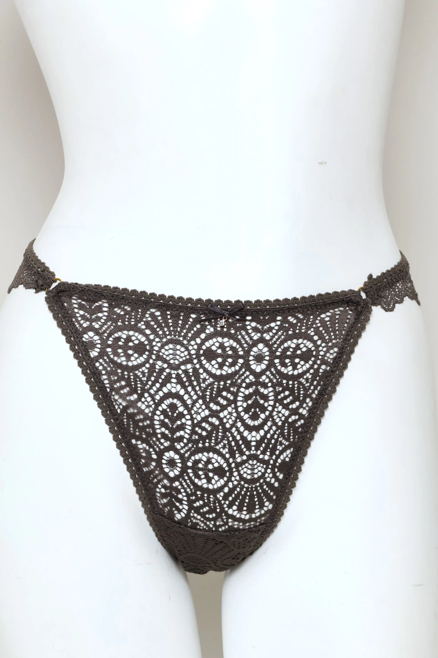 2 Pack Galoon Lace Brazilian Panties - Multi - Image 4