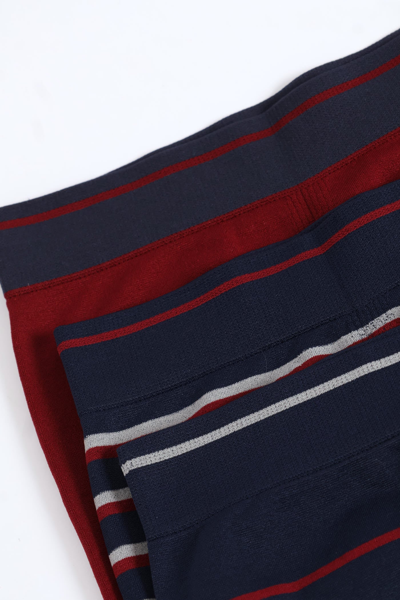 3 Pack Fashion Seamless Trunks - Red/Navy/Grey - Image 3