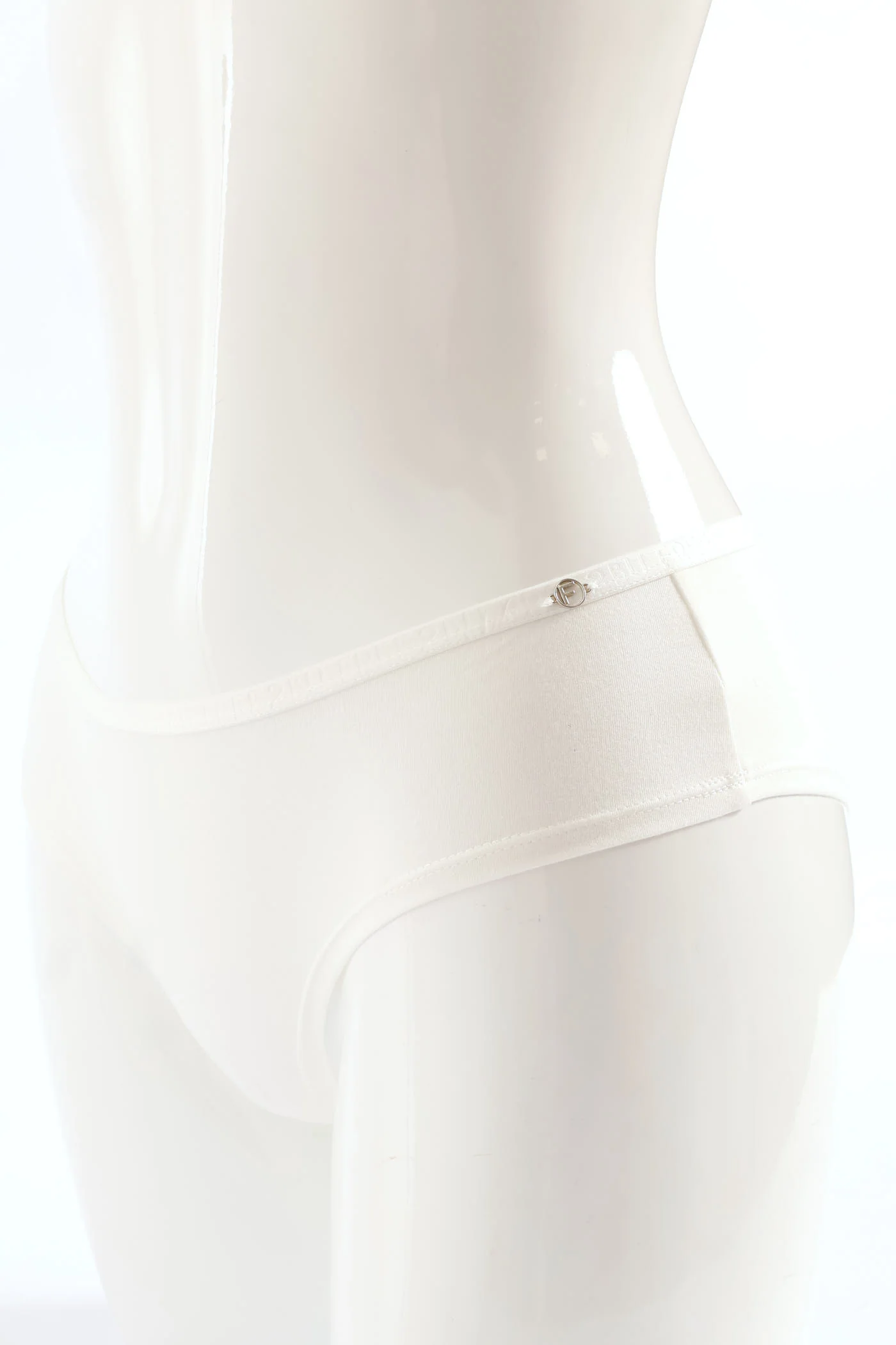 3 Pack Pointelle Boyleg Panties - Black/Grey Melange/White - Image 3