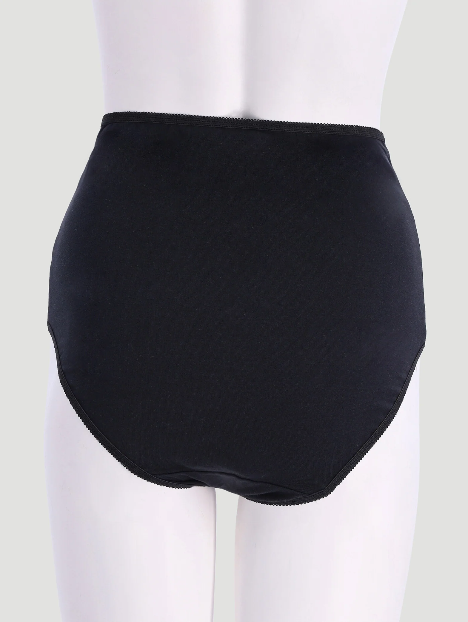 3 Pack Stretch Brief Panty - Black - Image 3