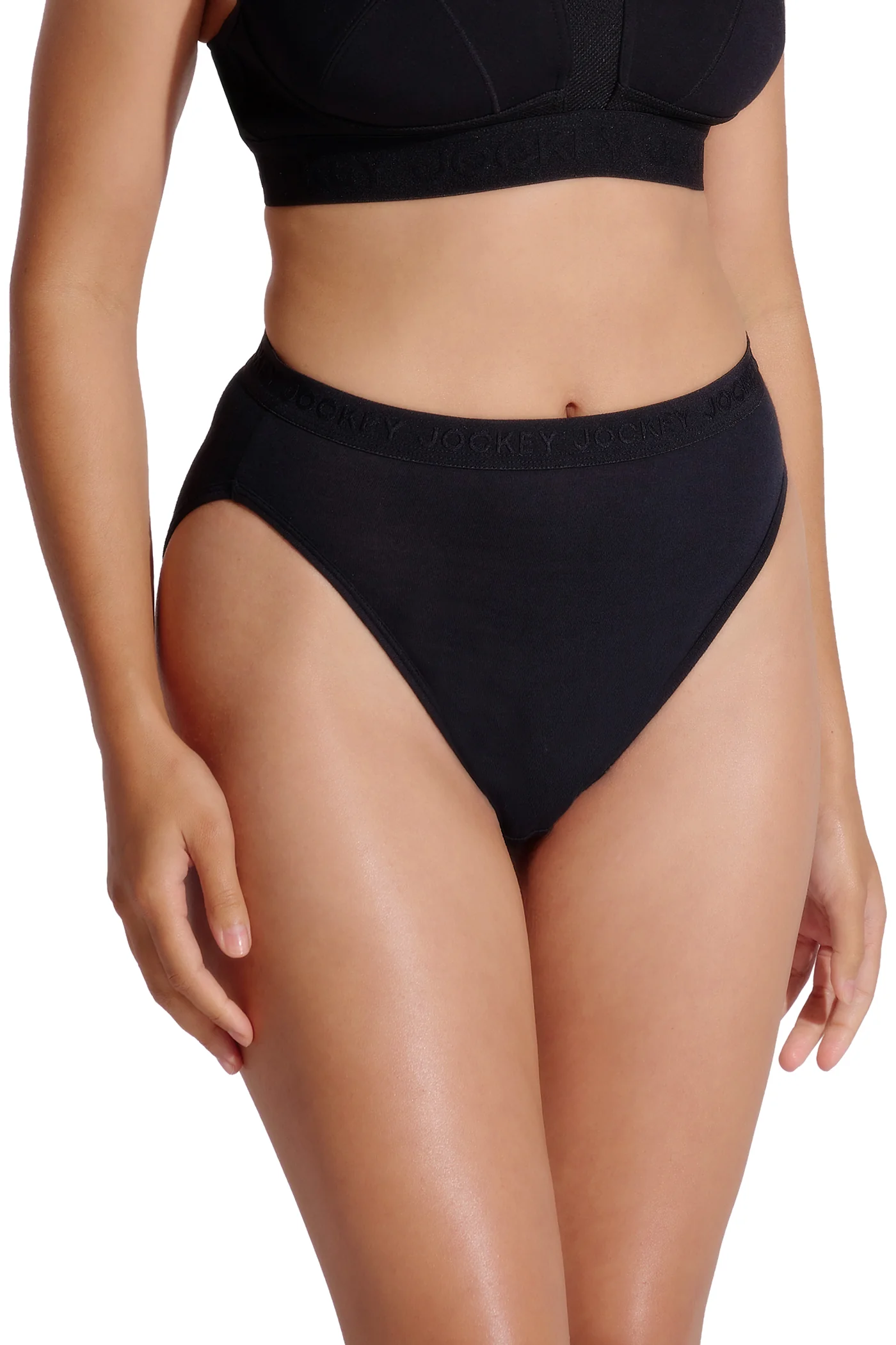 5 Pack Cotton Hi-Cut Tonal Panties - Pink - Image 2