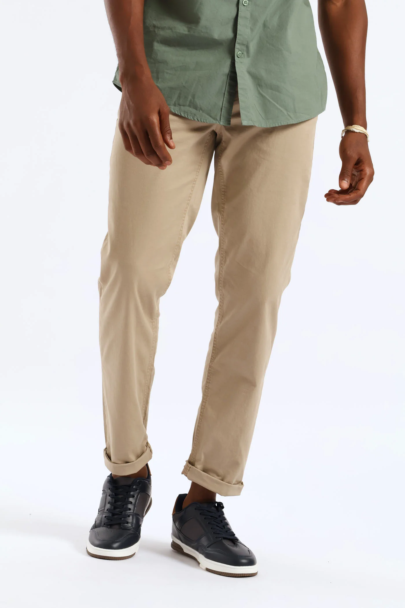 5 Pocket Chino Trouser - Stone - Image 3