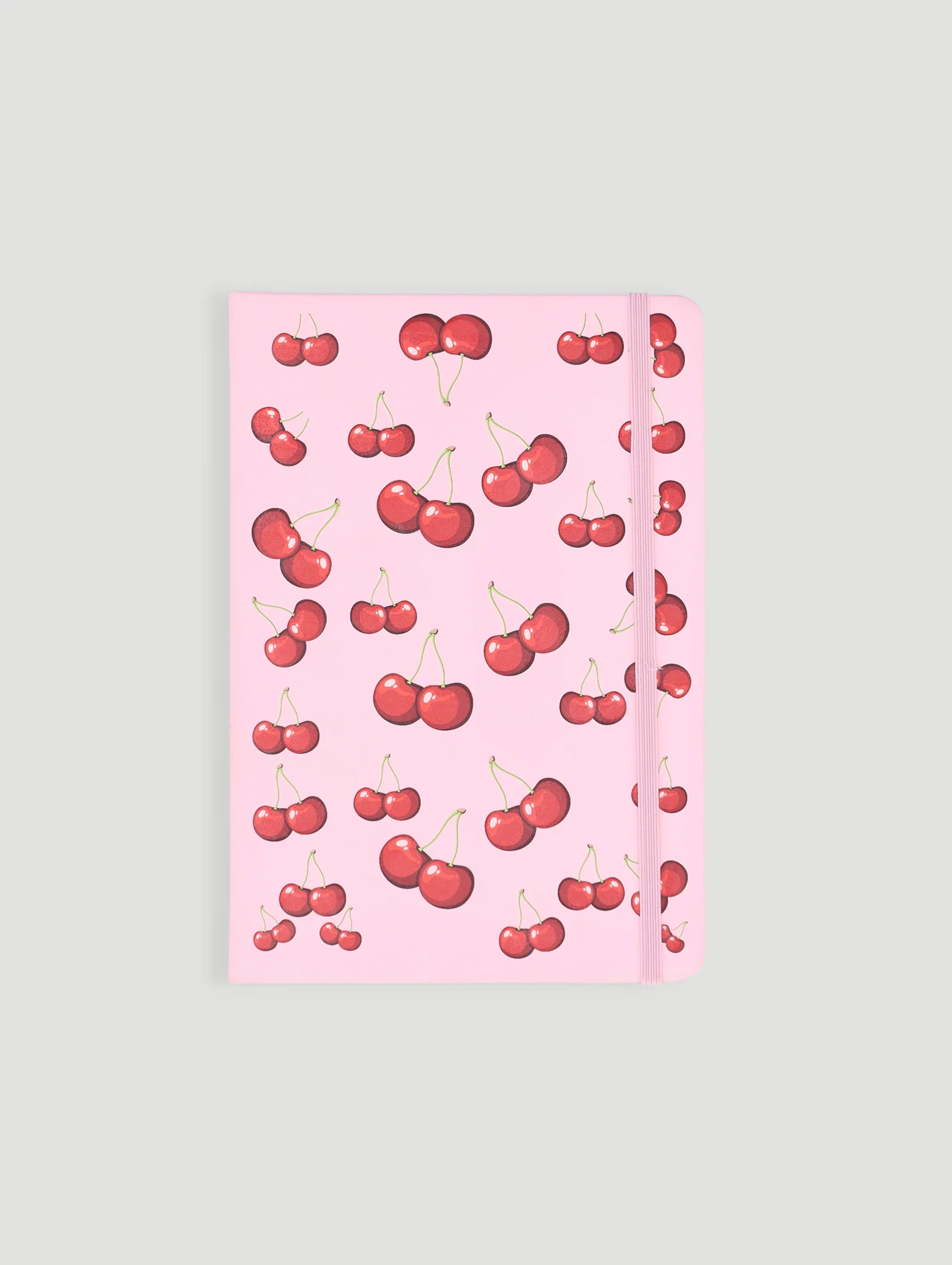 A5 Cherries Printed Cover Lined Notebook