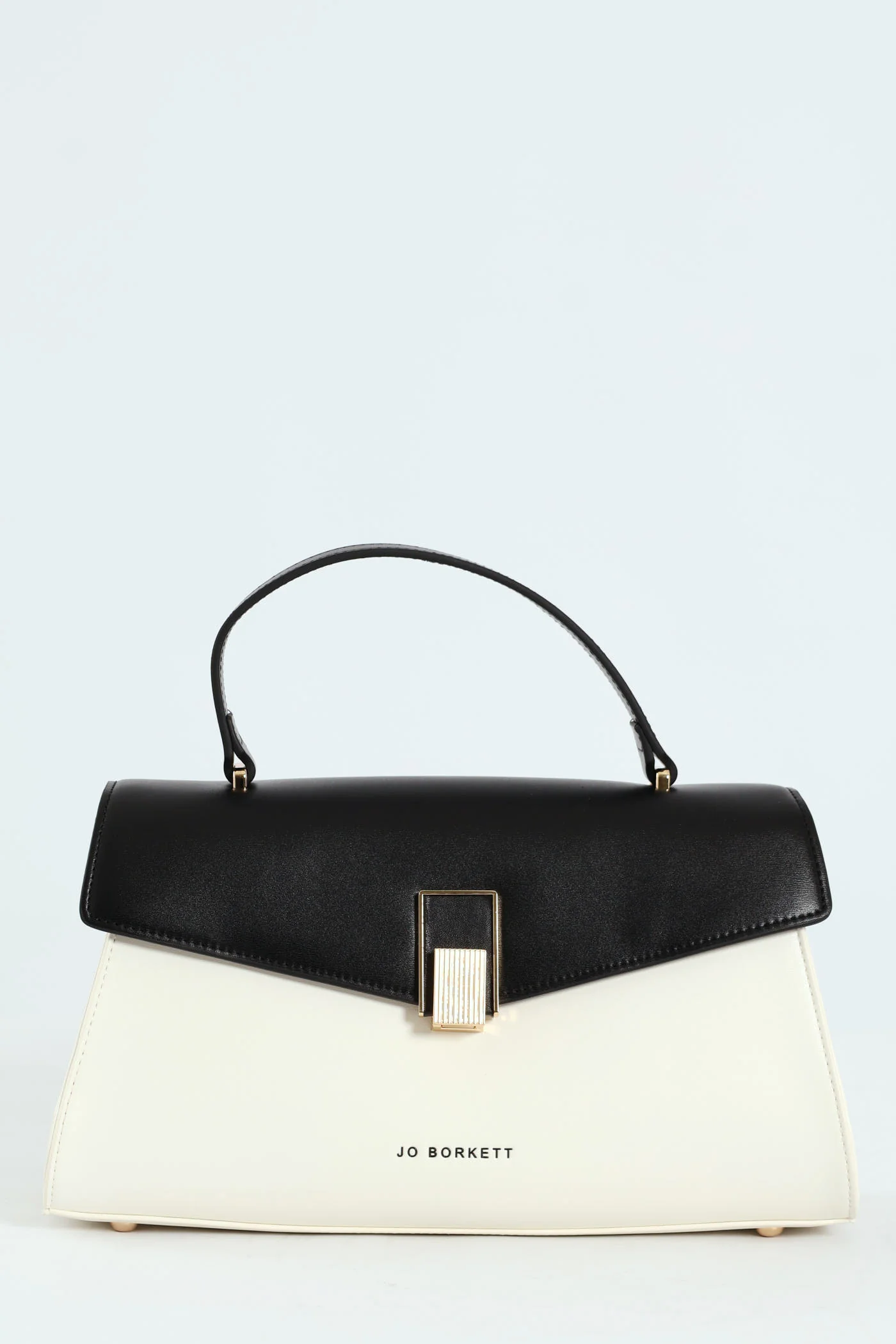 Addison Flapover Sling Bag - Black/White