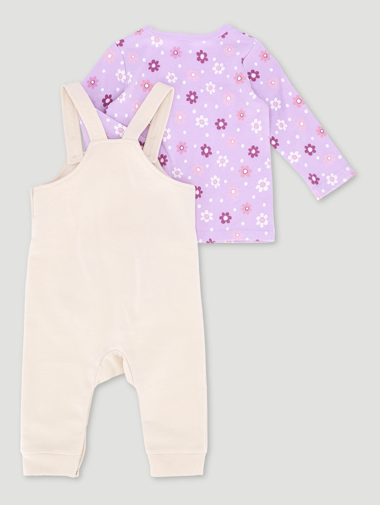 Baby Girls Dungaree Set - Multi - Image 2