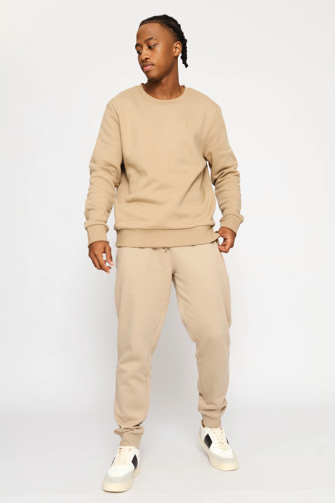 Basic Fleece Jogger - Taupe