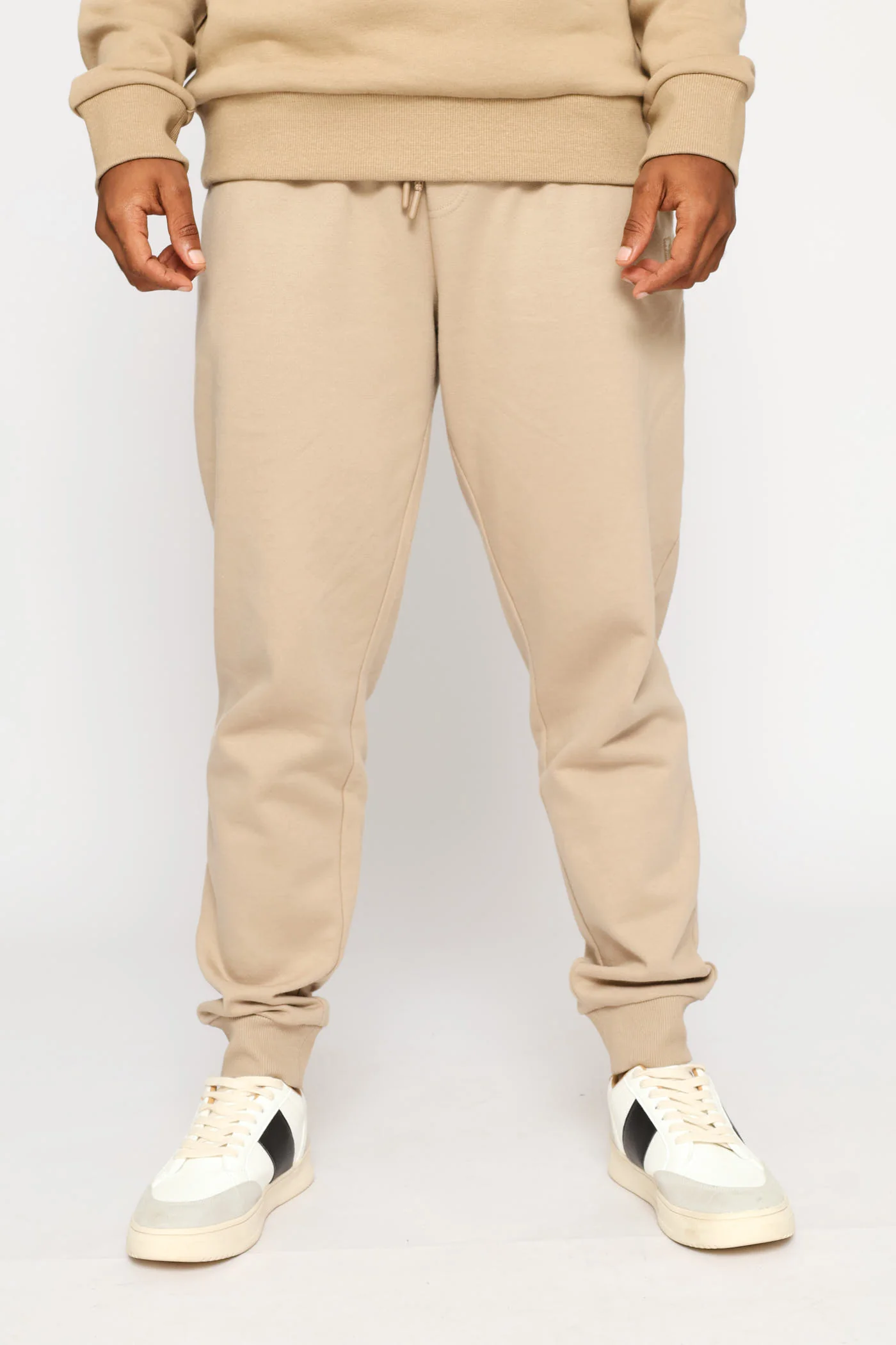 Basic Fleece Jogger - Taupe - Image 3