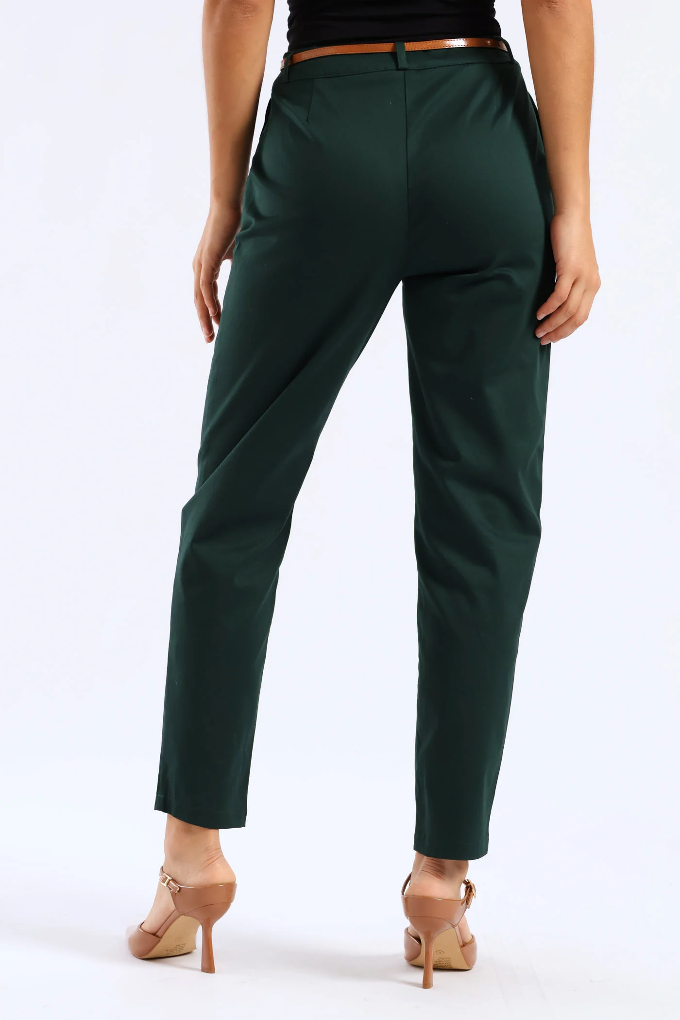 Belted Chino Pant - Teal - Image 5