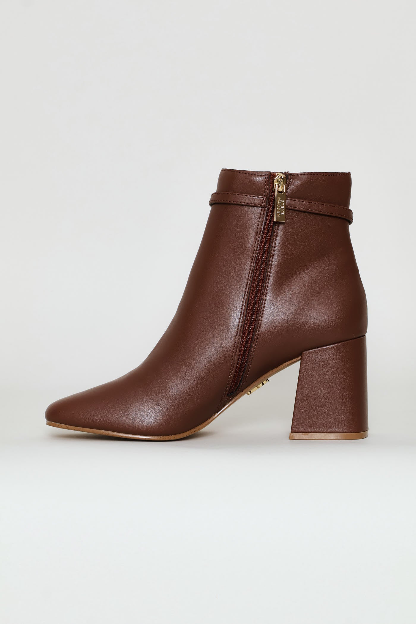 Block Heel Boot - Coffee - Image 3