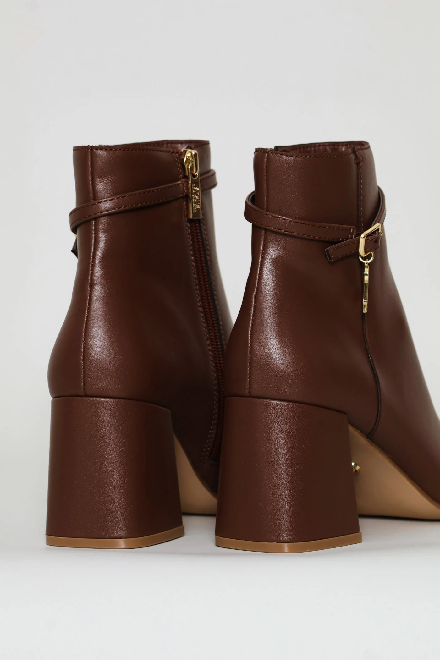 Block Heel Boot - Coffee - Image 6