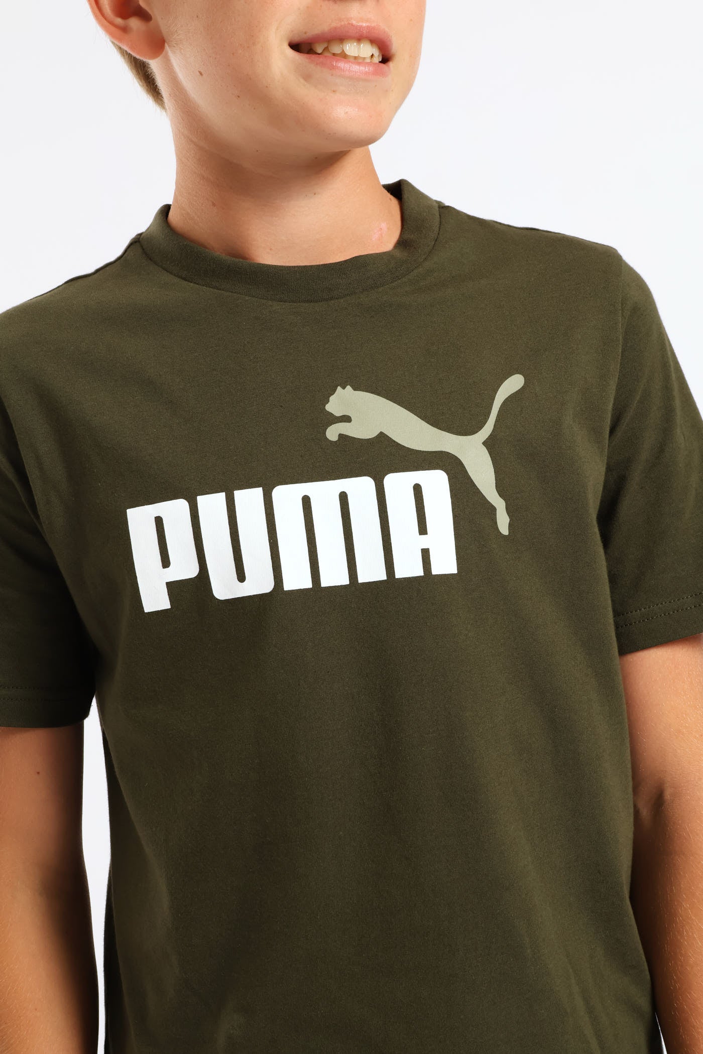 Boys Essential 2 Tee - Olive - Image 2