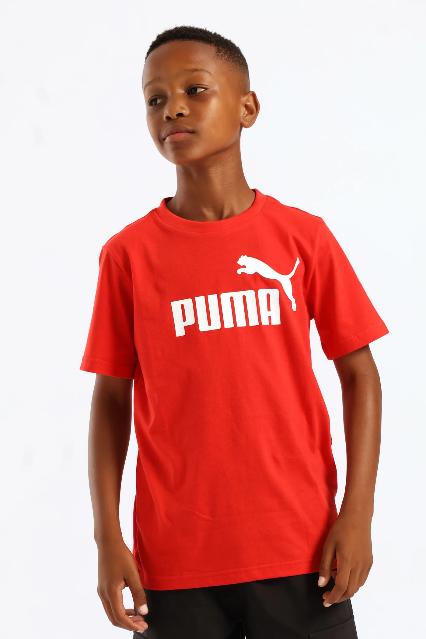 Boys Essential No. 1 Logo Tee - Red - Image 3