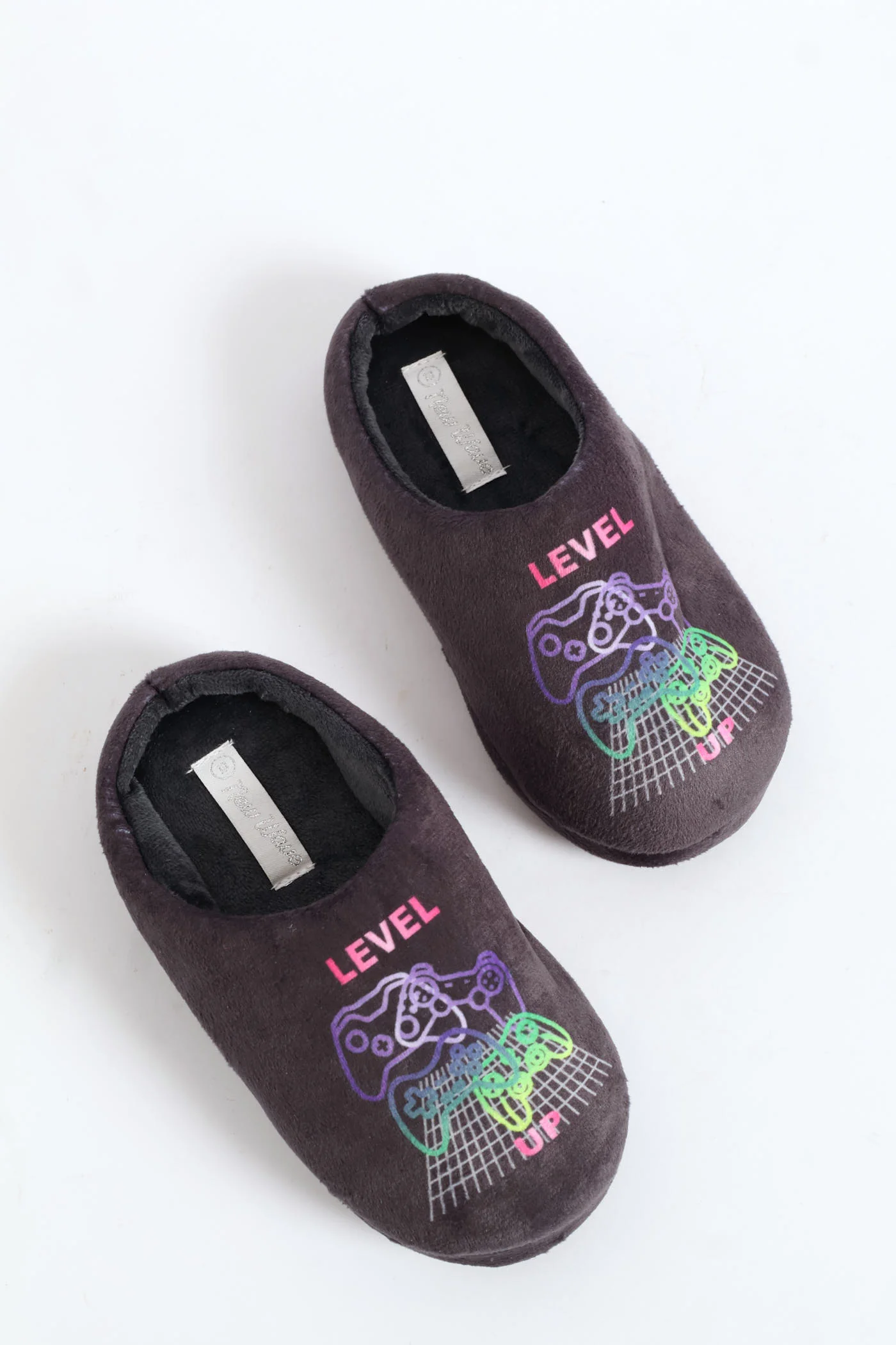 Boys Gaming Slipper - Charcoal
