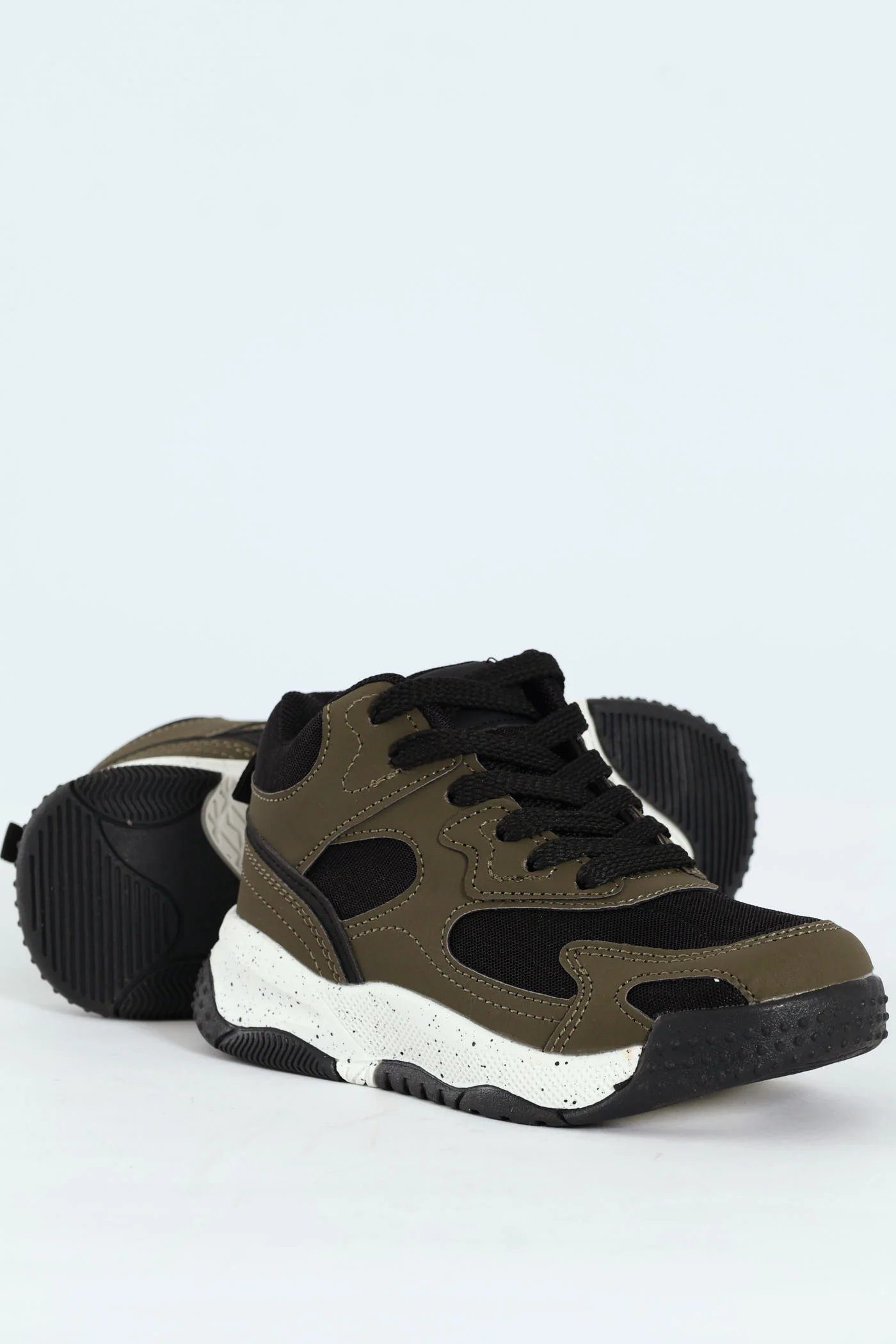 Boys High-Top Sneaker - Olive - Image 2
