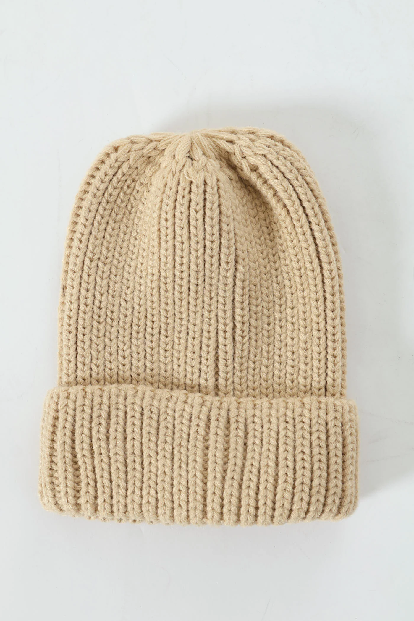 Boys Striped Beanie - Grey
