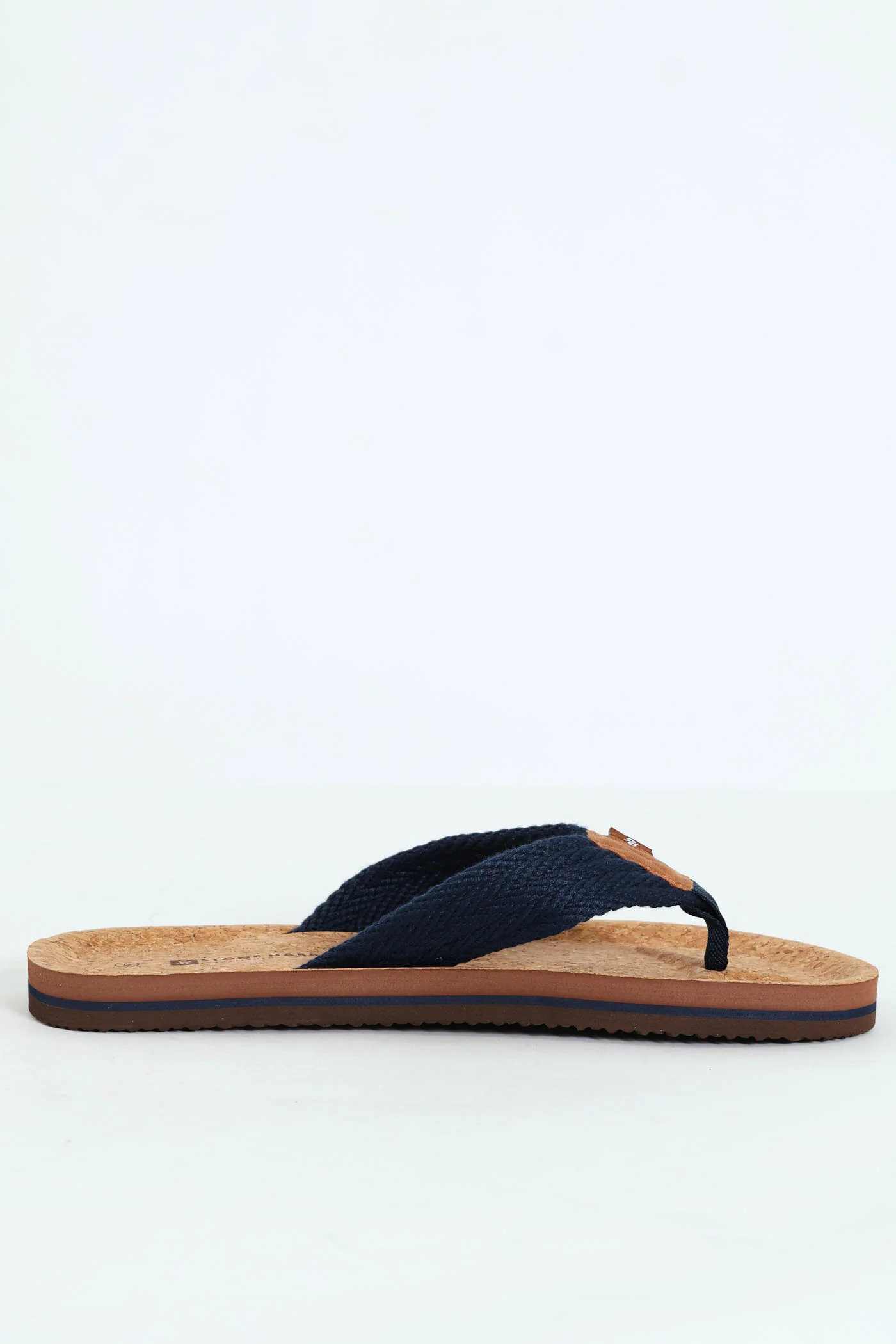 Braided Upper Cork Wide Vamp - Navy - Image 3
