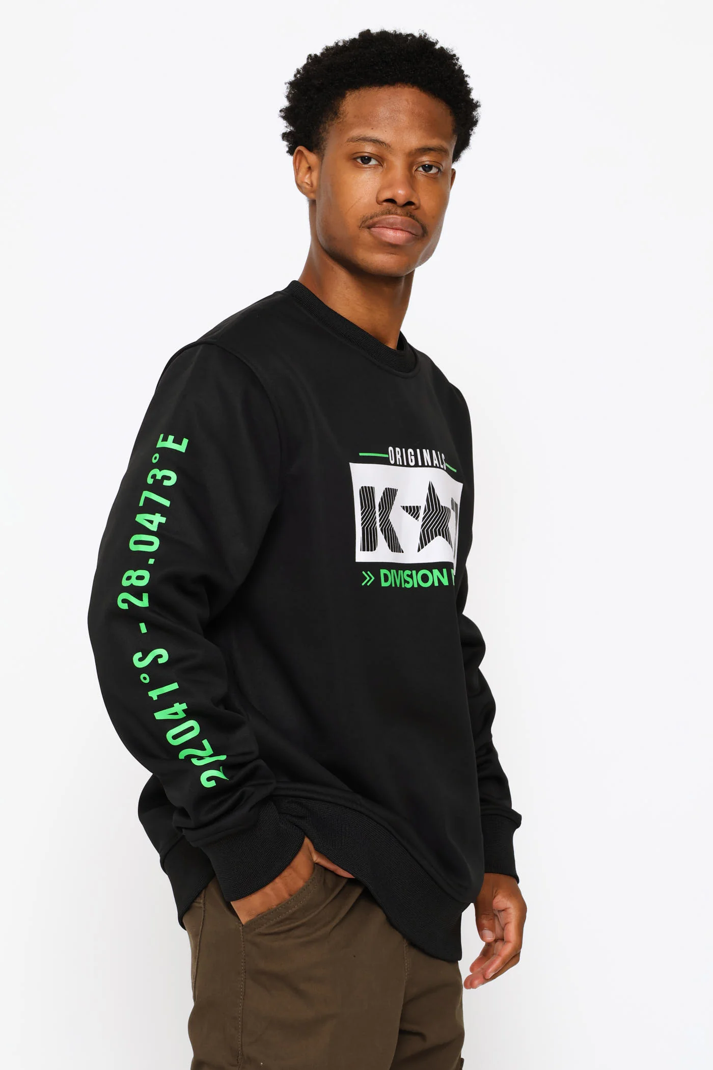 Bruce Crew Top - Black - Image 3