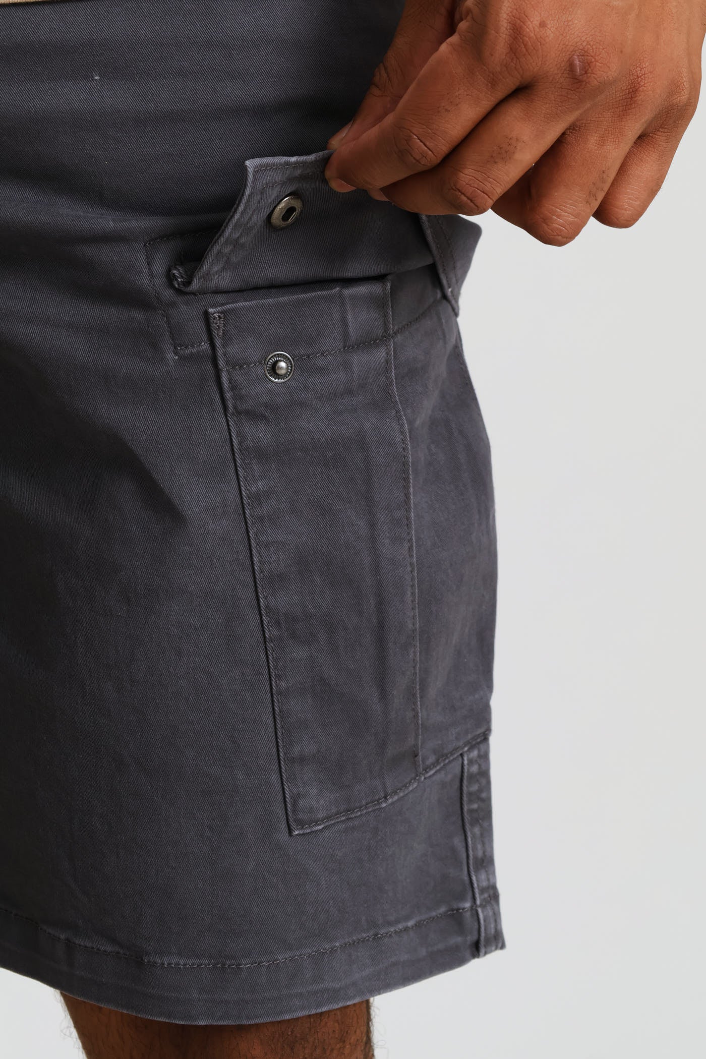 Cargo Packet Shorts - Charcoal - Image 5
