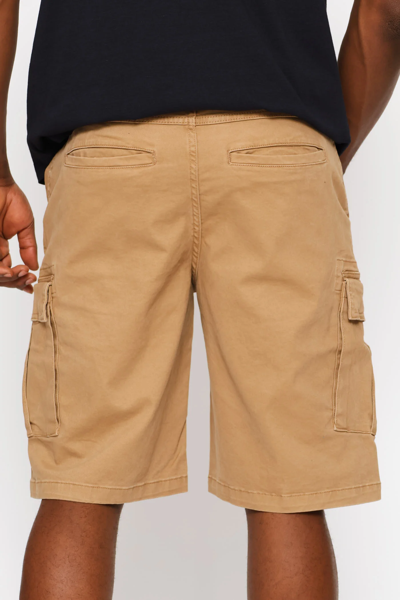 Cargo Pocket Shorts - Camel - Image 4