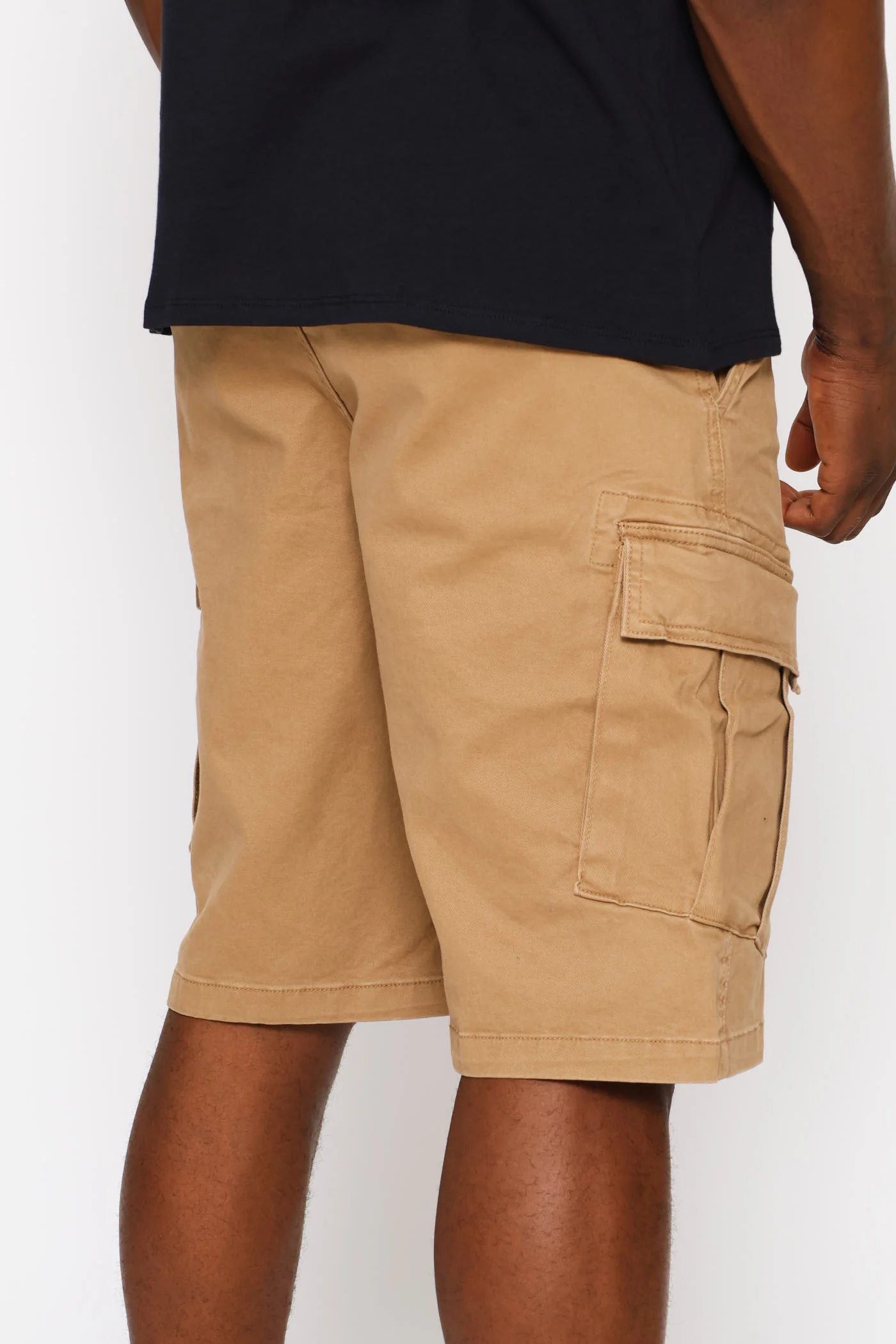 Cargo Pocket Shorts - Camel - Image 5