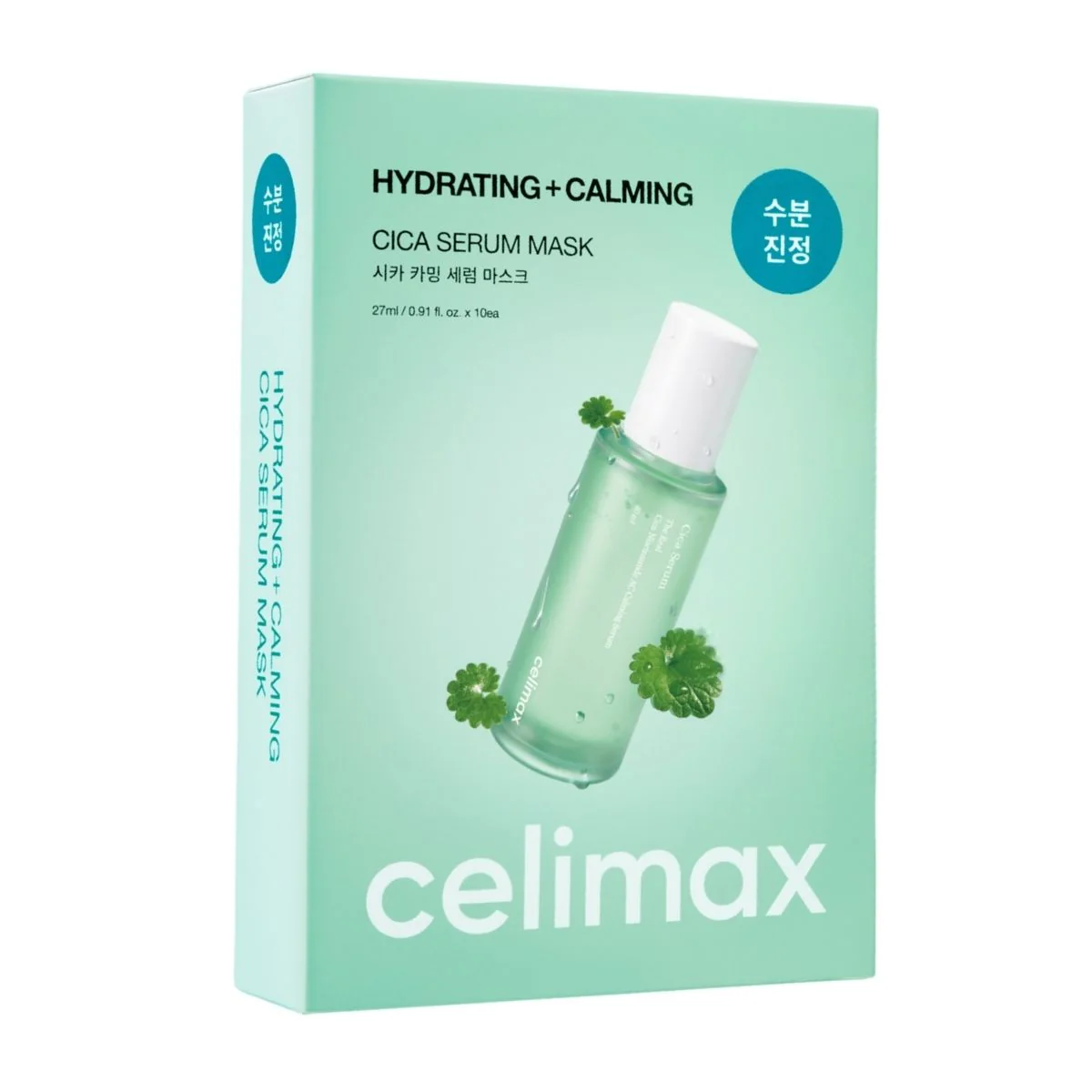 Celimax The Real Cica Calming Ampoule Mask - 10 Pack