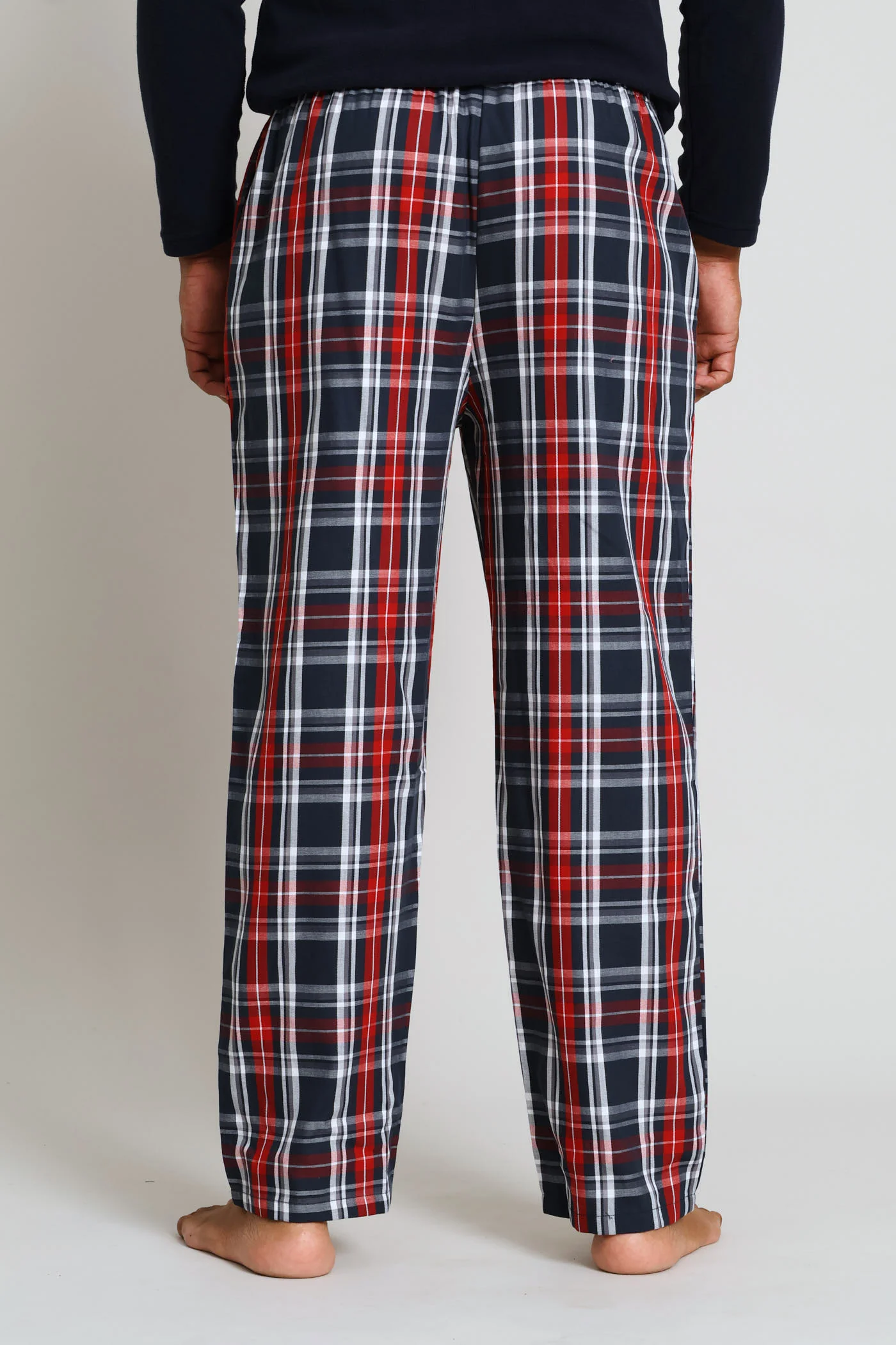 Check Woven Pants - Red - Image 4