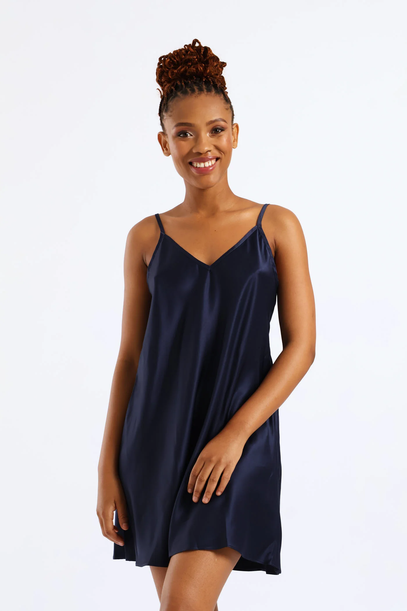 Colour Buds Gown & Chemise Set - Navy - Image 2