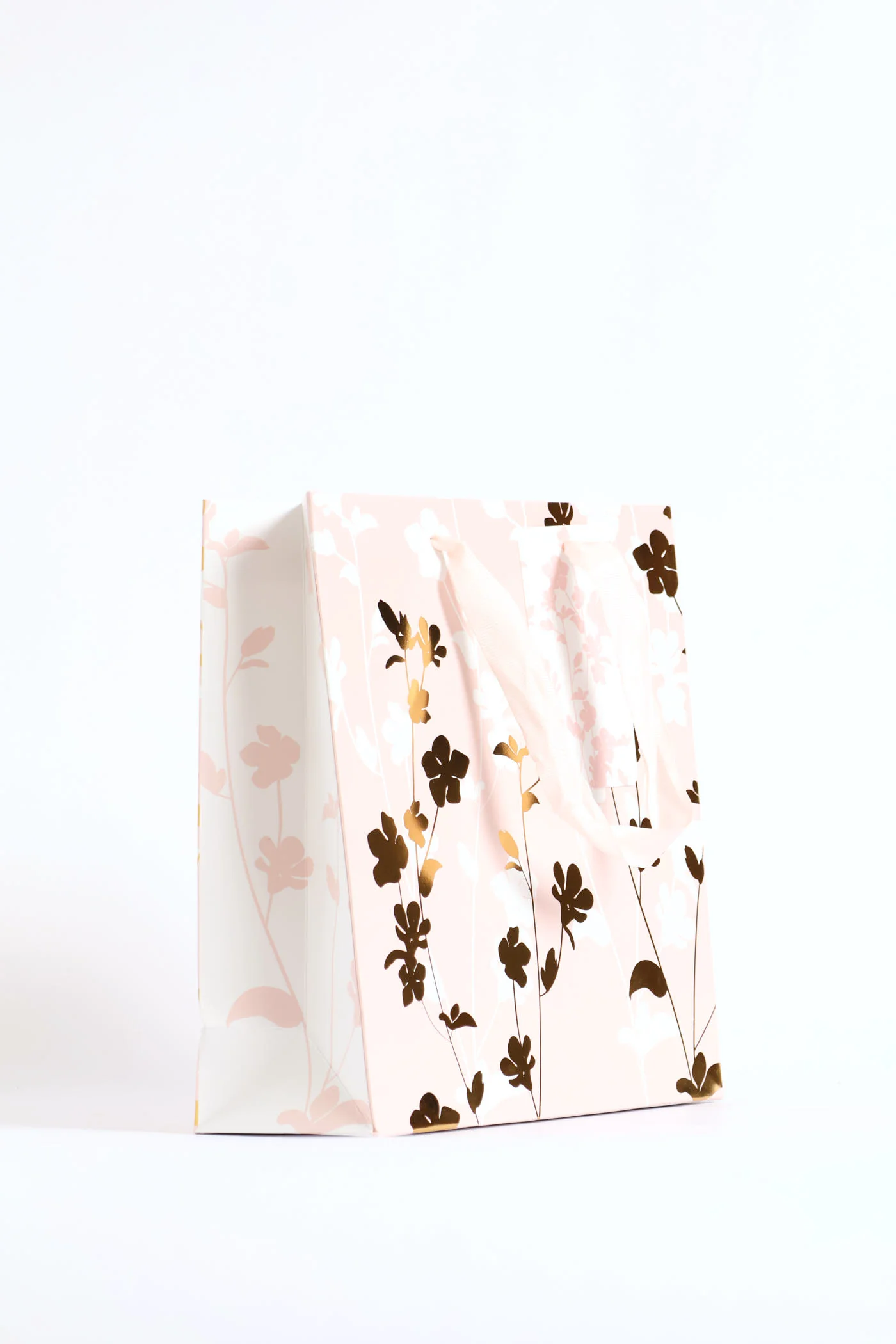 Coral Pink Gold Foil Gift Bag - Pink - Image 2
