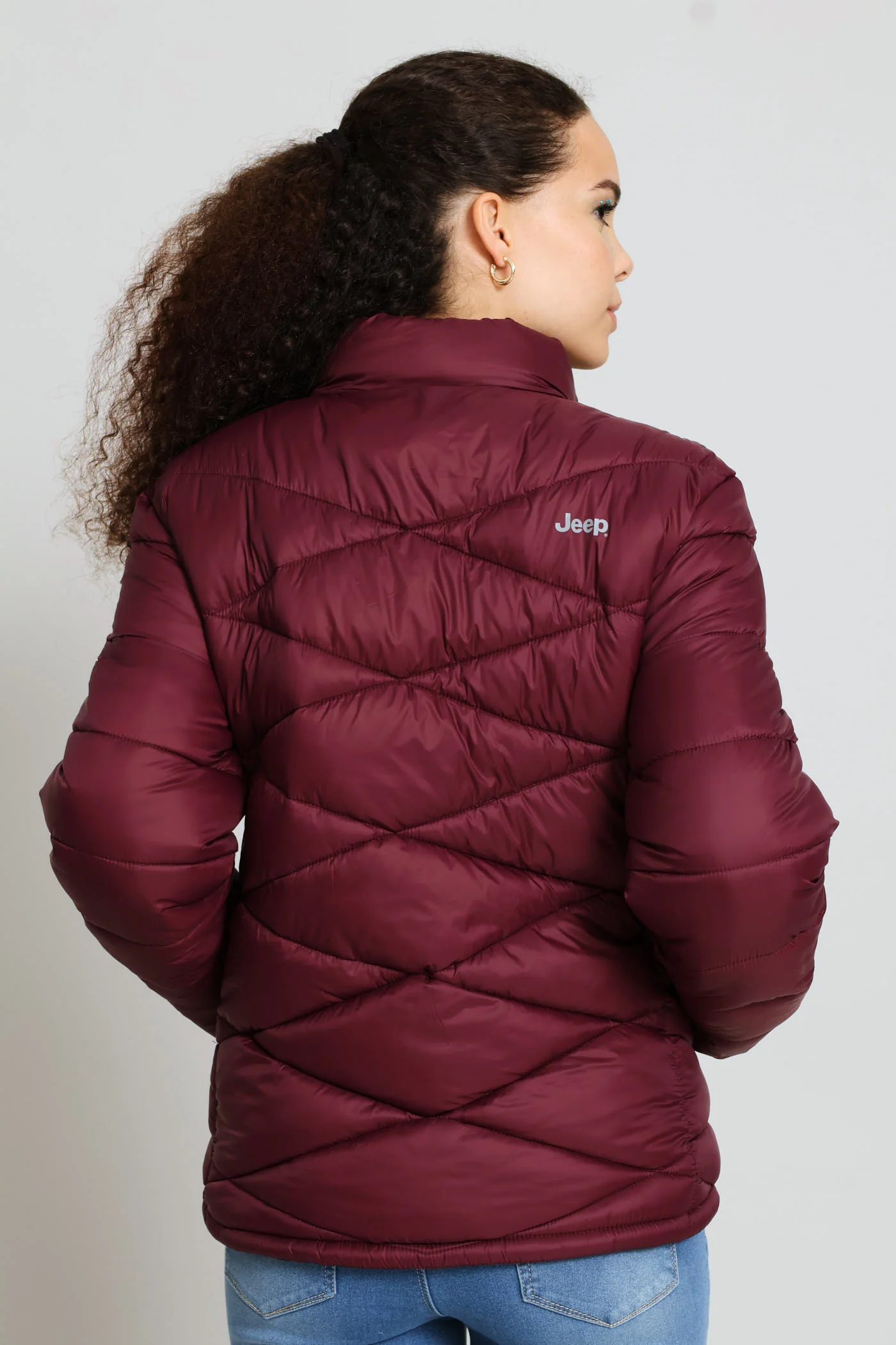 Core Puffer Jacket - Burgundy - Image 4