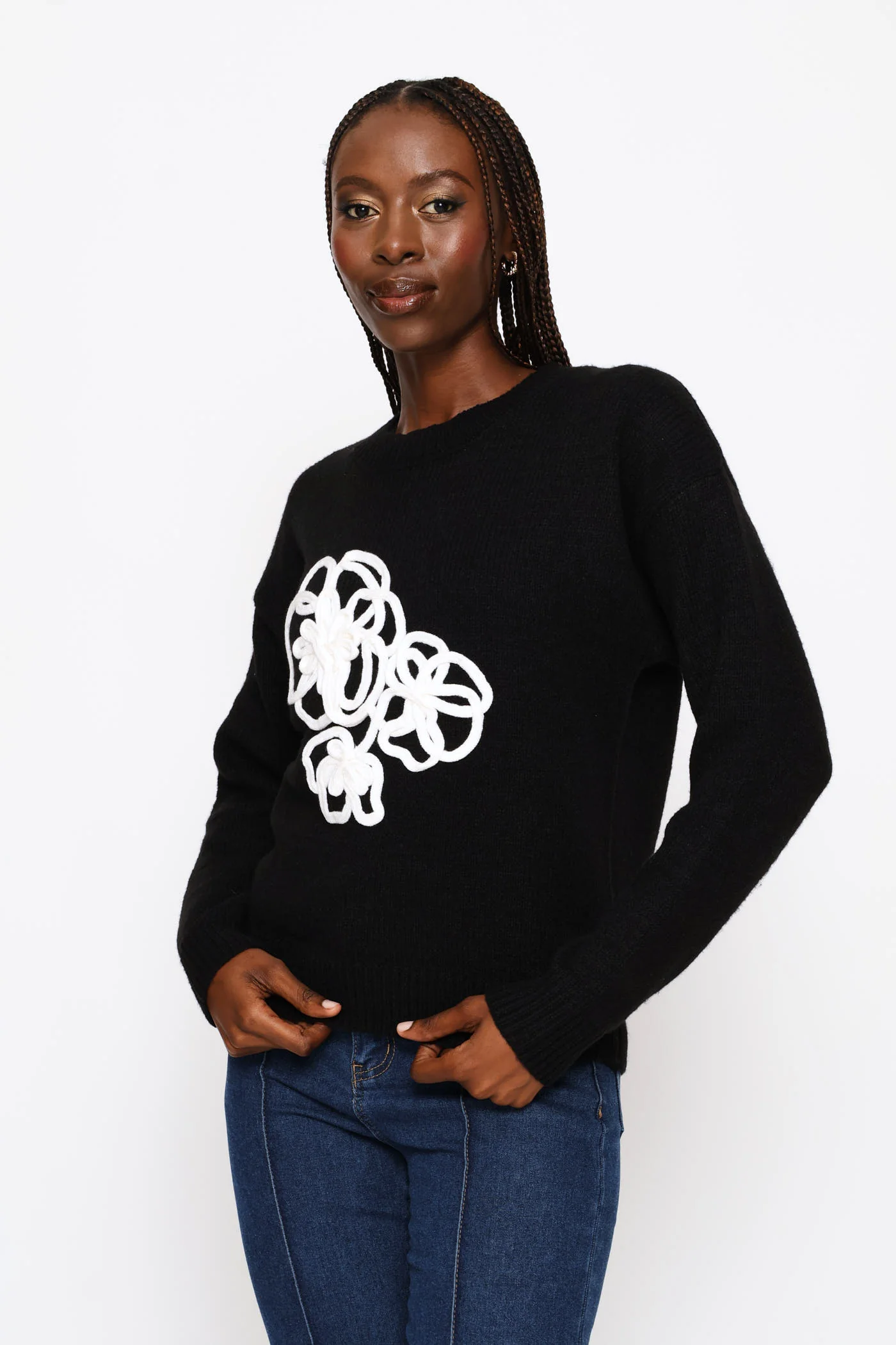 Cornelli Pullover - Black
