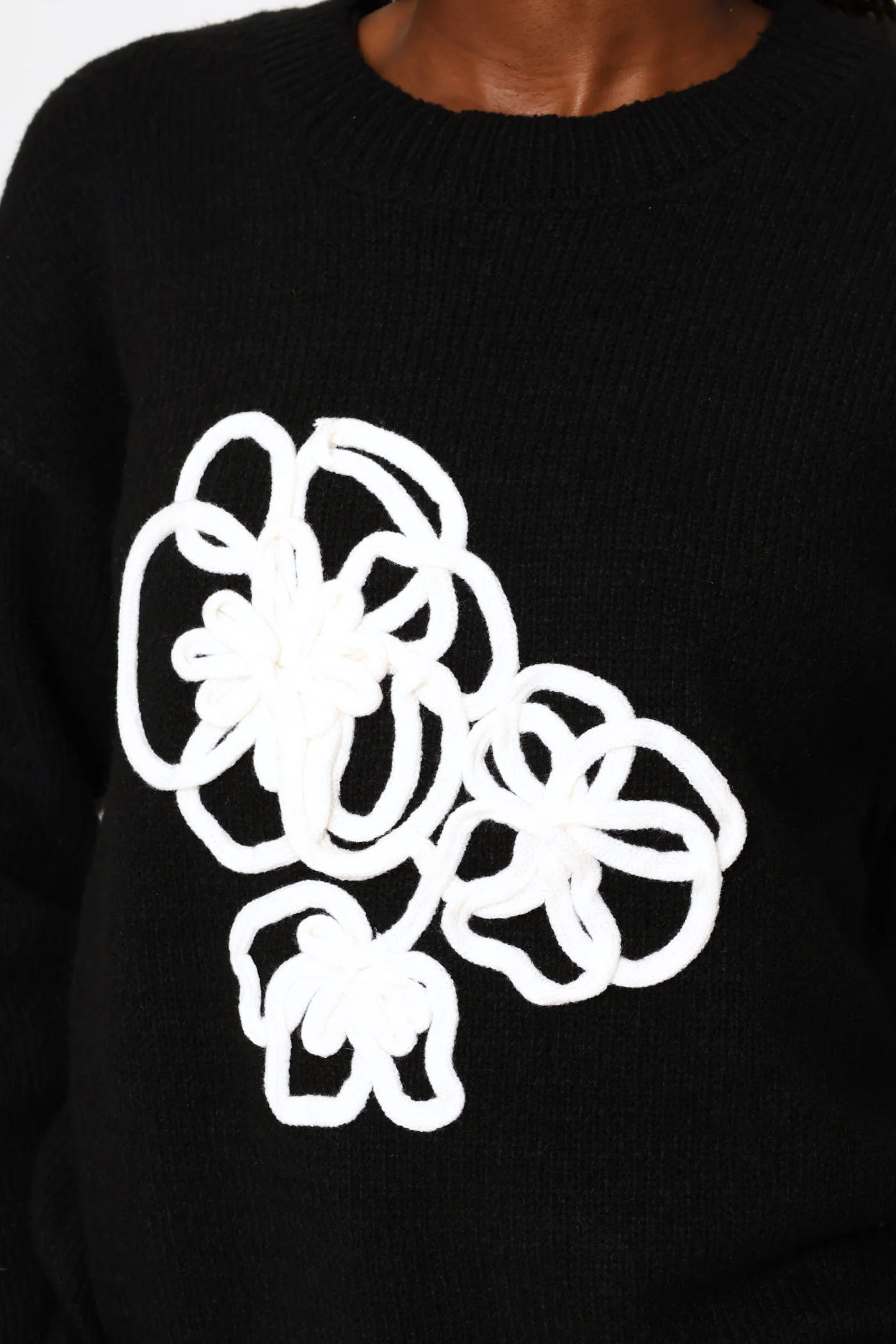 Cornelli Pullover - Black - Image 2