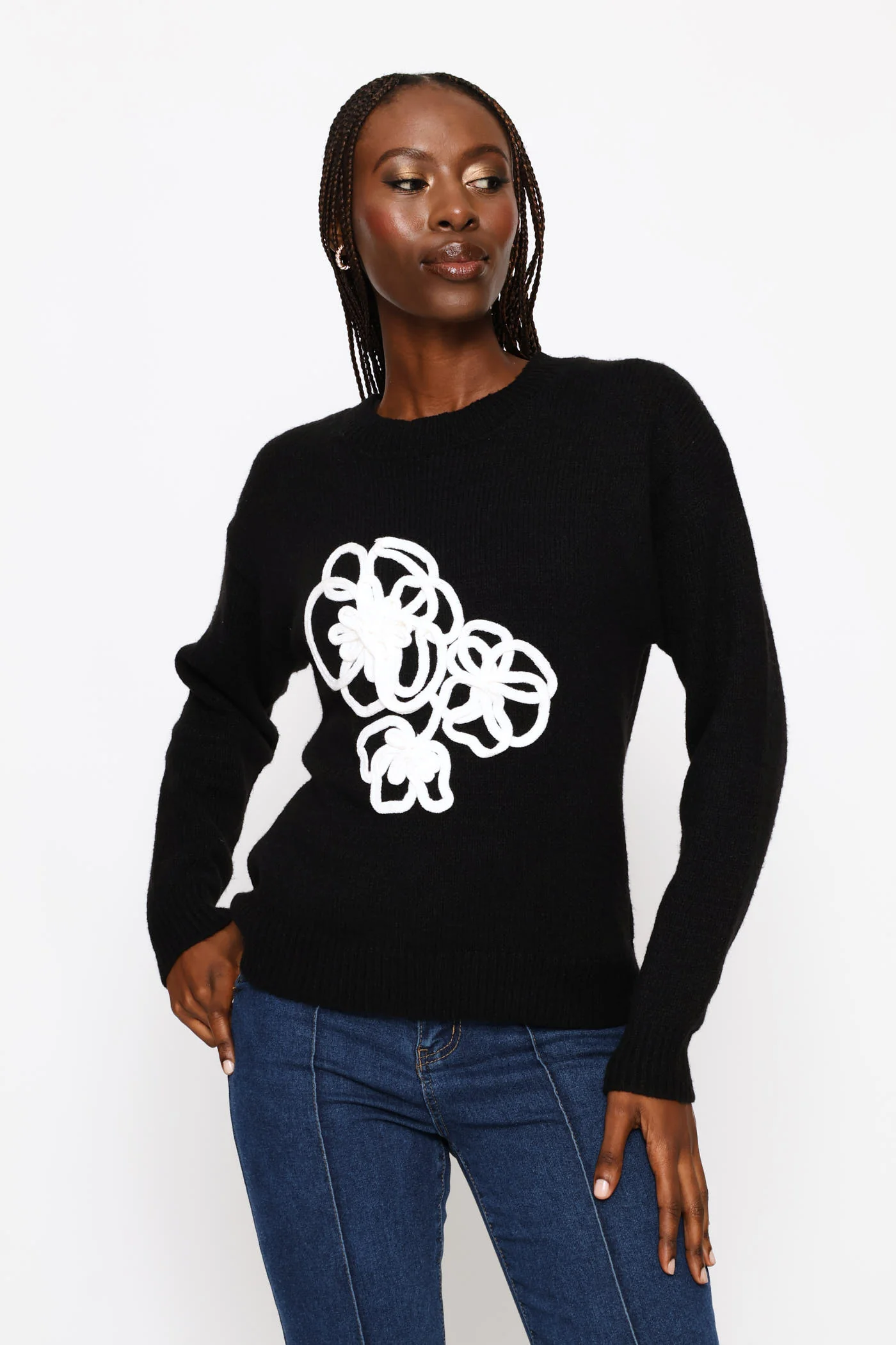 Cornelli Pullover - Black - Image 3