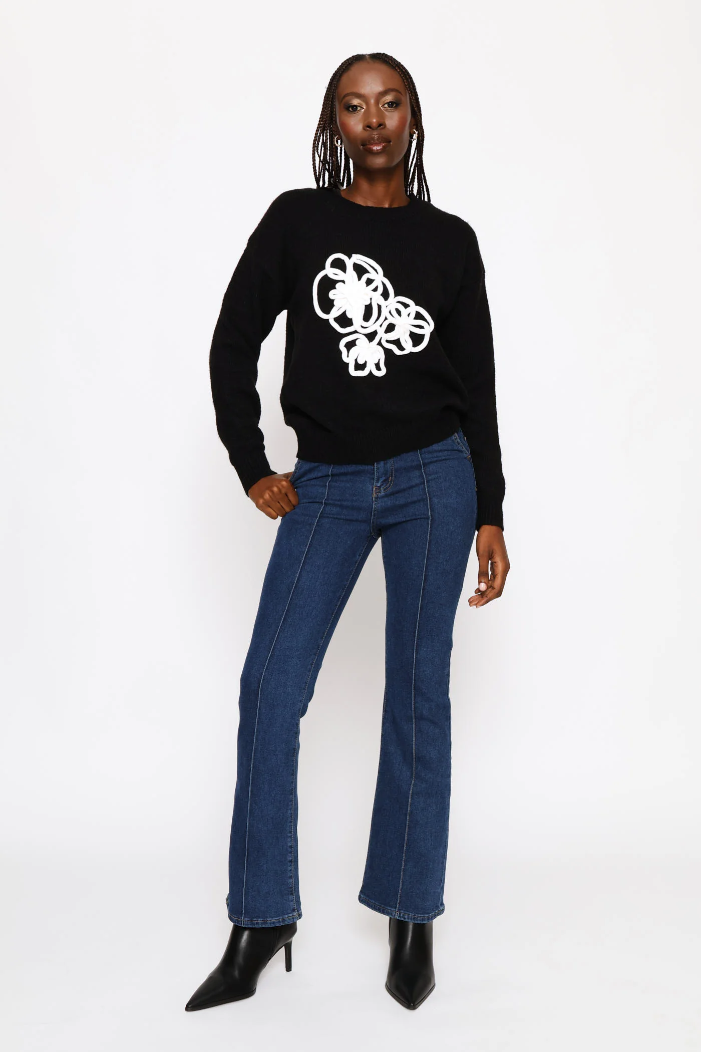 Cornelli Pullover - Black - Image 6