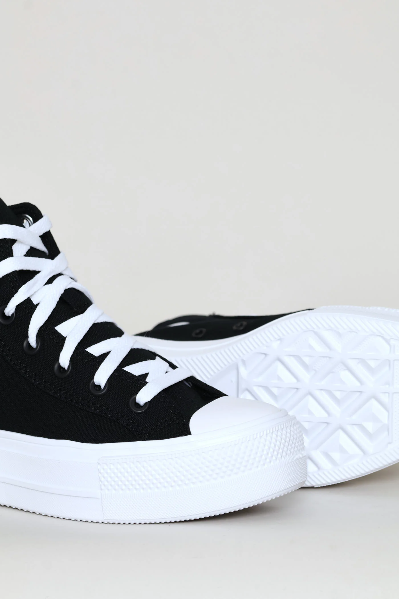 Day One Platform Hi Top Sneaker - Black - Image 2