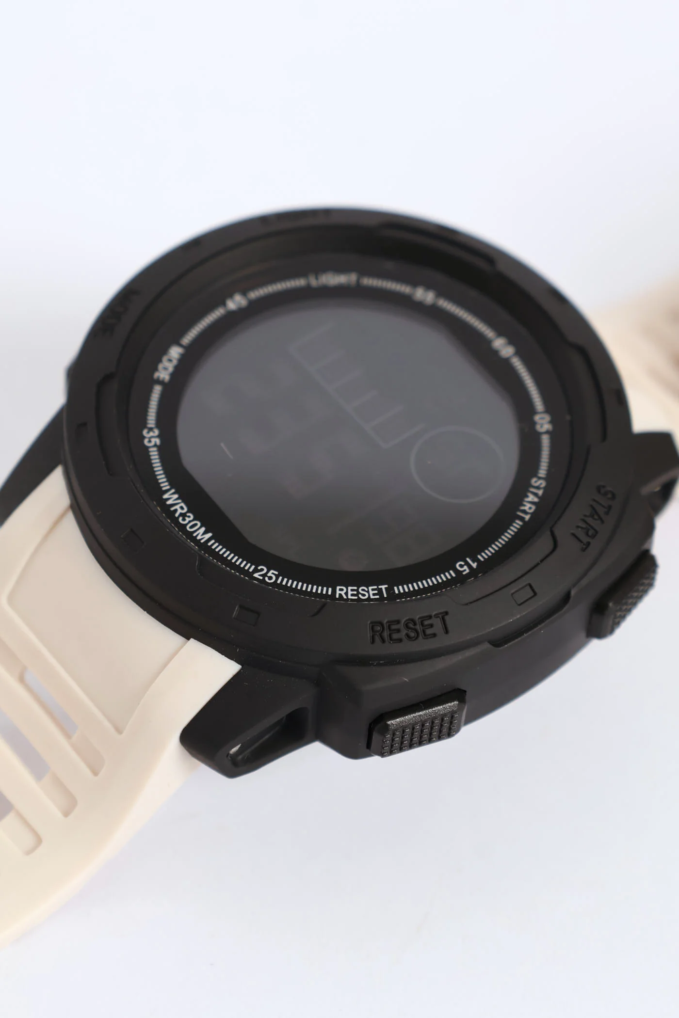 Digital Rubberized Watch - Black/Stone - Image 4