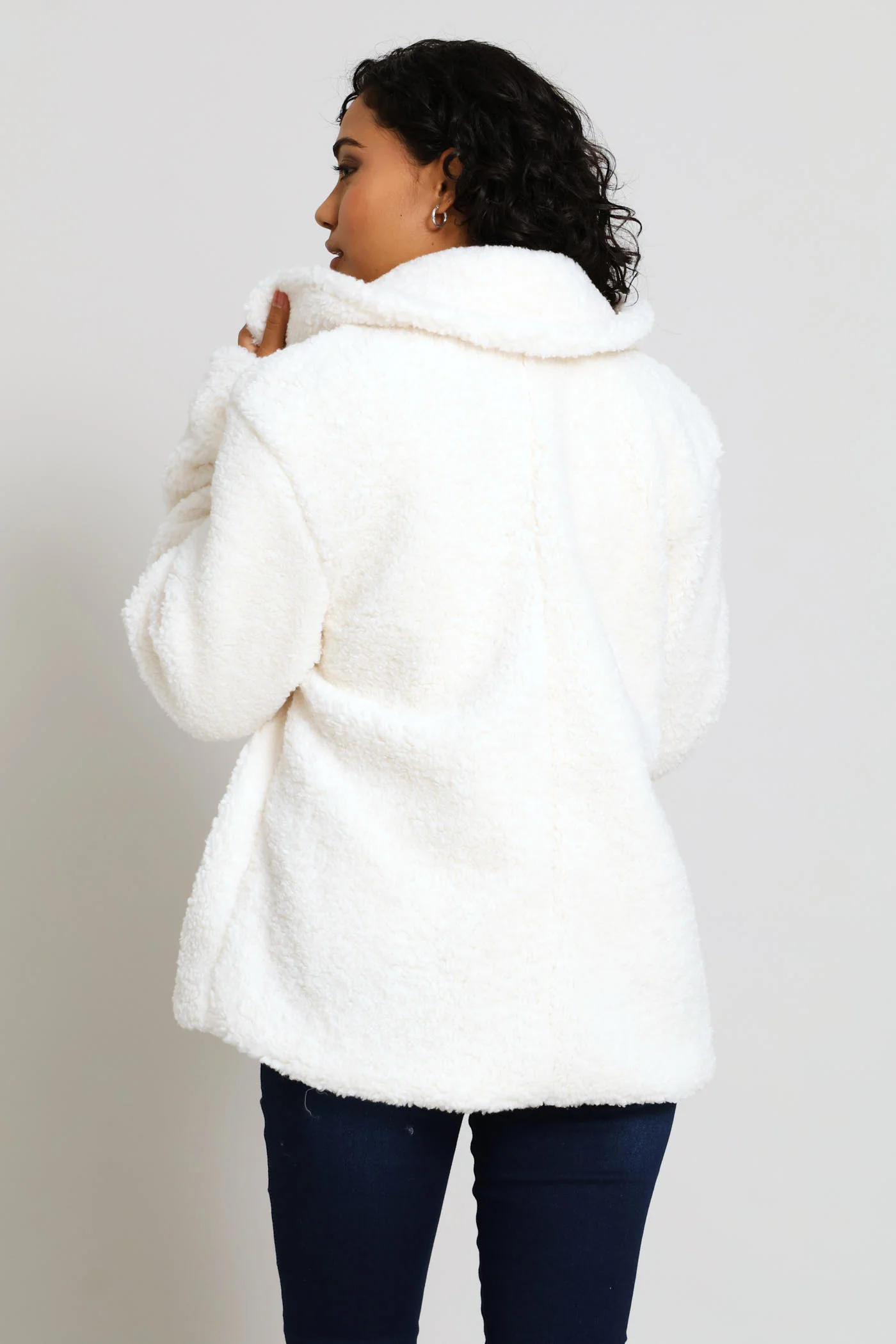 Double Breasted Blazer - Off White - Image 5