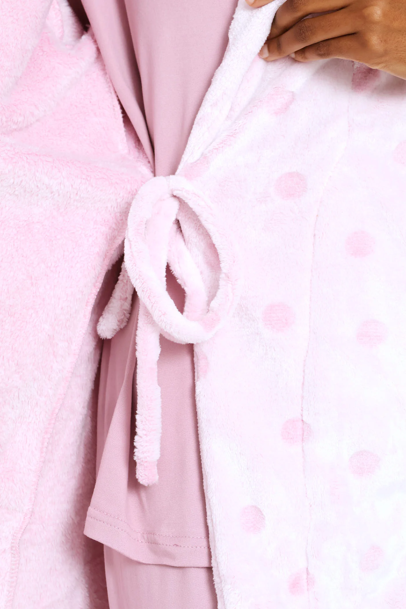 Embossed Spot Gown - Pink - Image 2
