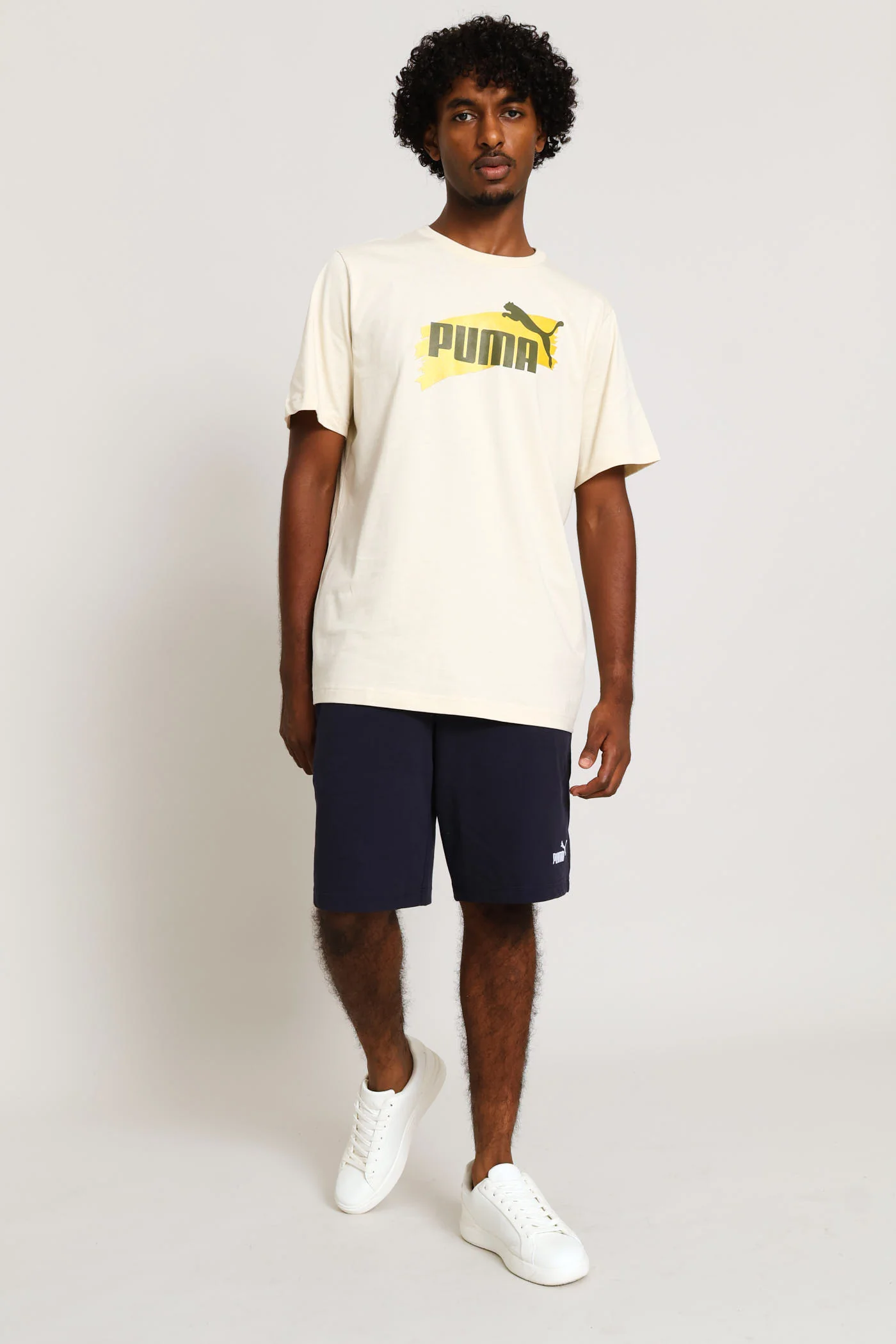 Metallic Smudge Graphic Tee - Stone - Image 5