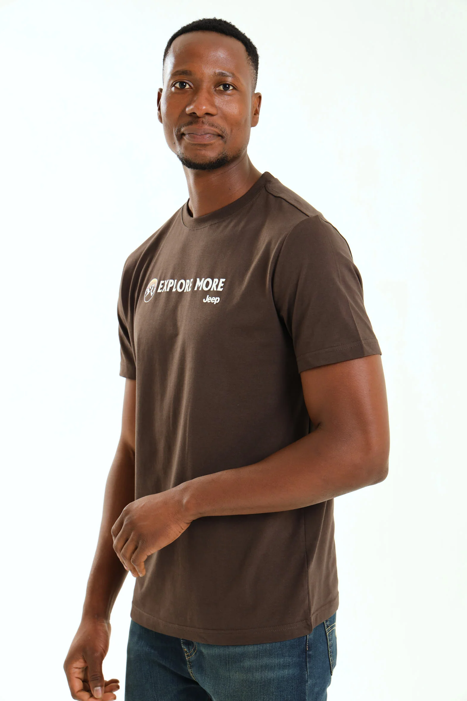 Explore More Graphic Tee - Brown - Image 2