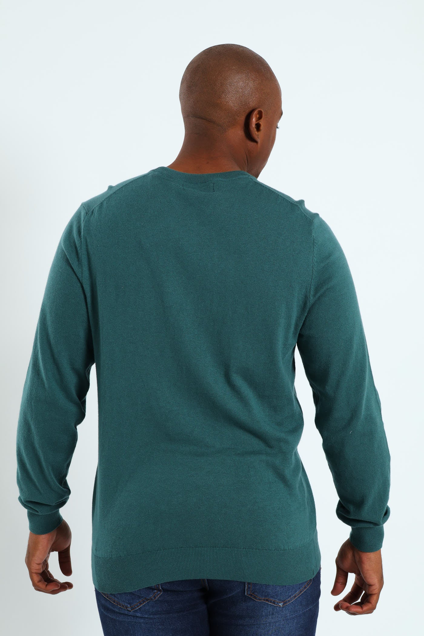 Fabian Logo Sweater - Teal - Image 4