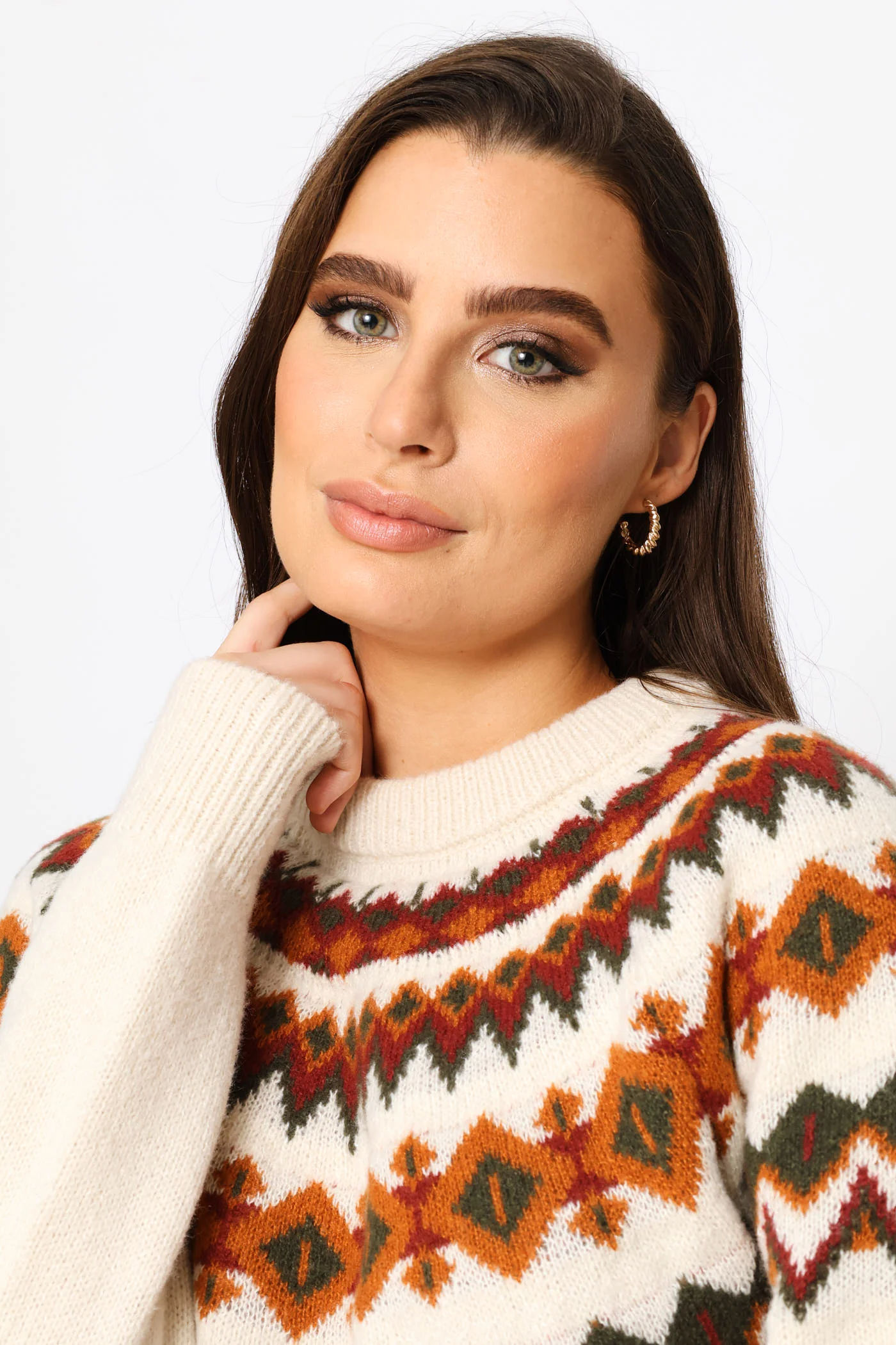 Fairisle Pullover - Cream - Image 2