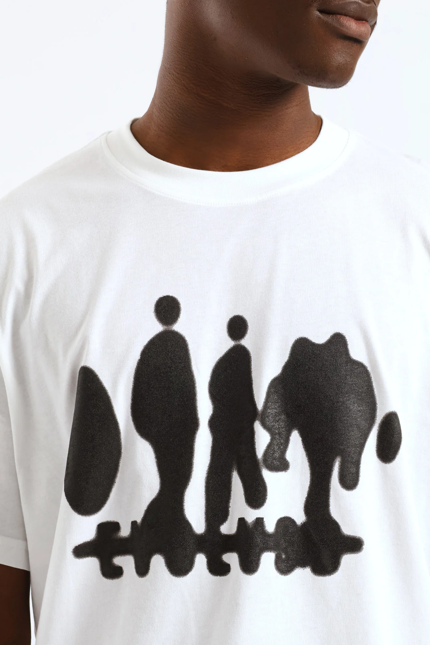 Figure Print Tee - White - Image 2