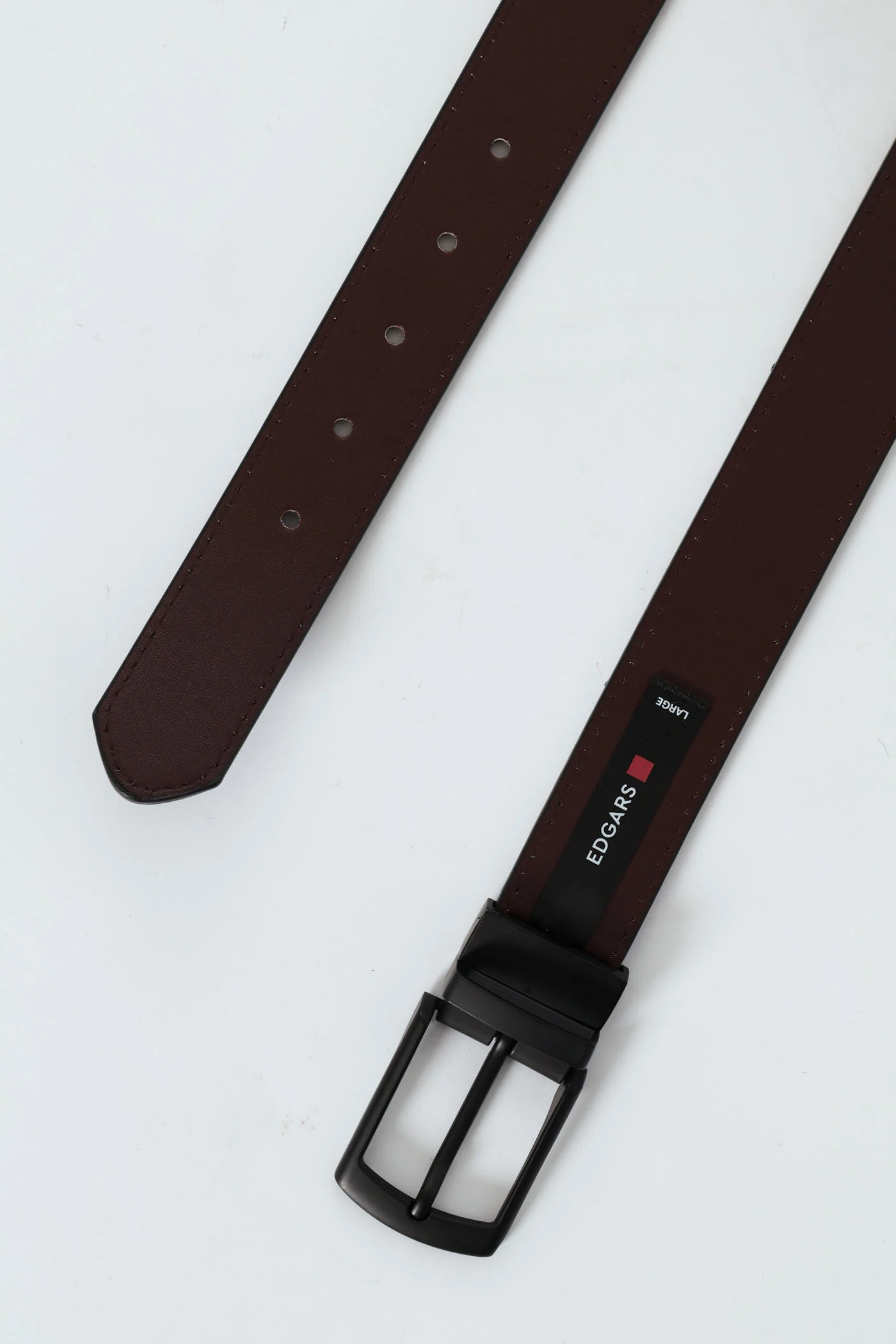 Formal Reversible Matte Buckle Belt - Black/Brown - Image 2
