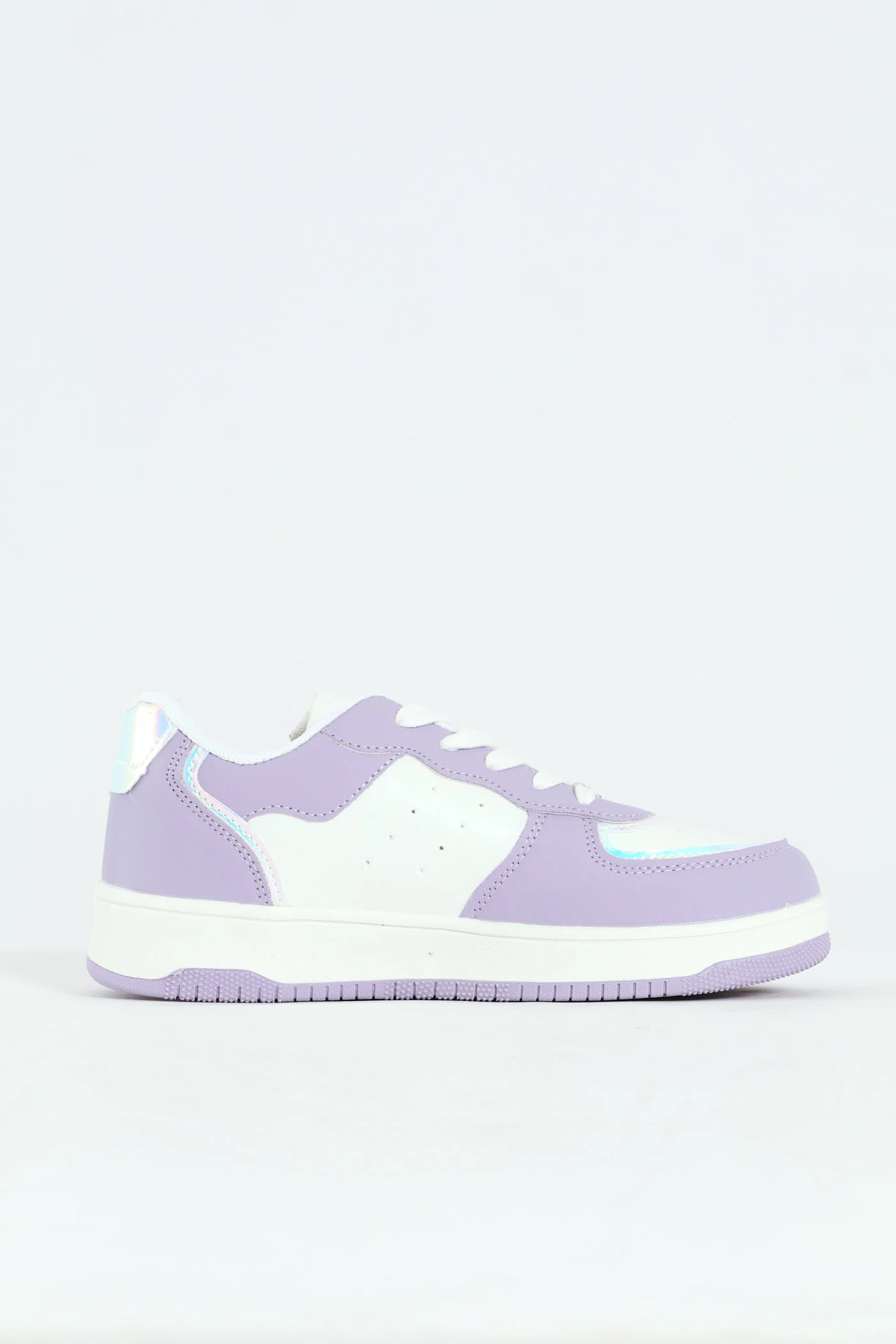 Girls Court Sneaker - Lilac - Image 3