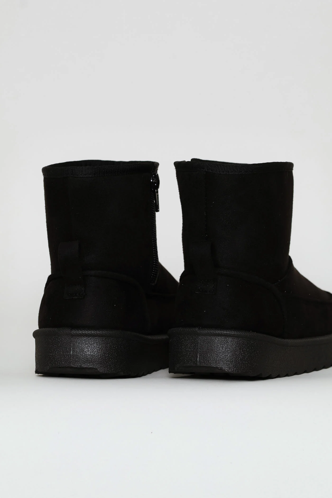 Girls Mid Slipper Boot - Black - Image 2