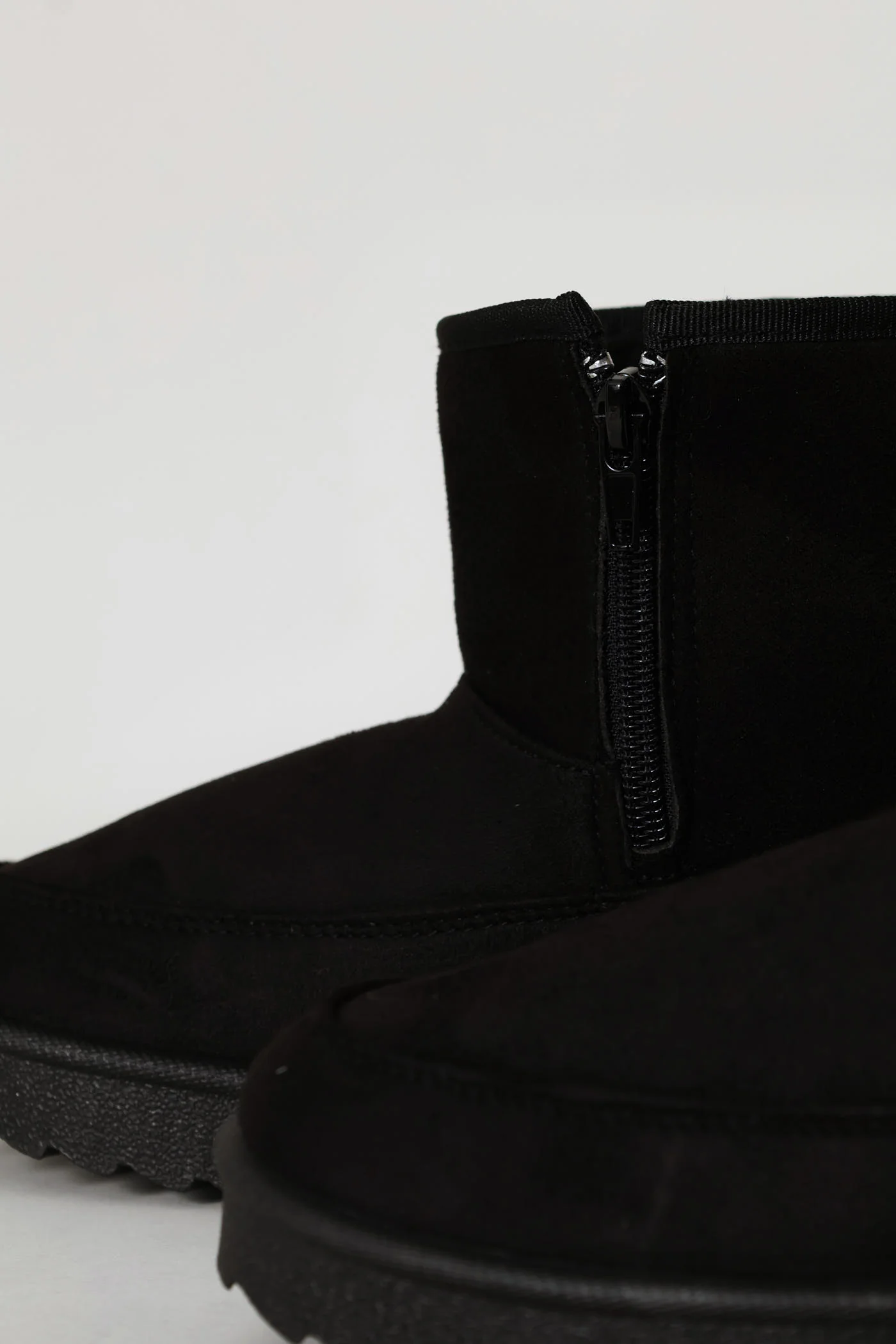 Girls Mid Slipper Boot - Black - Image 4