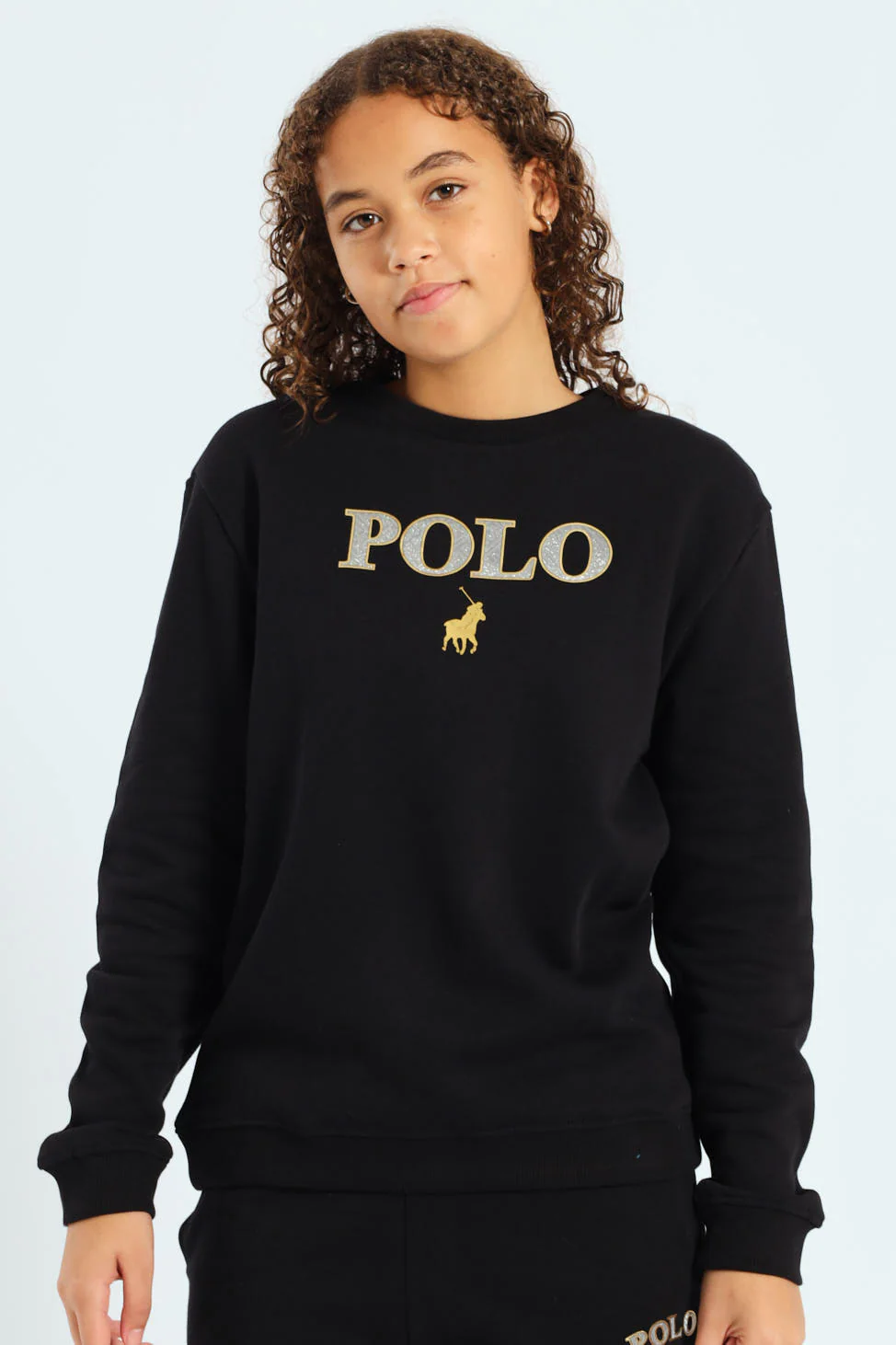 Girls Wendy Fleece Top - Black