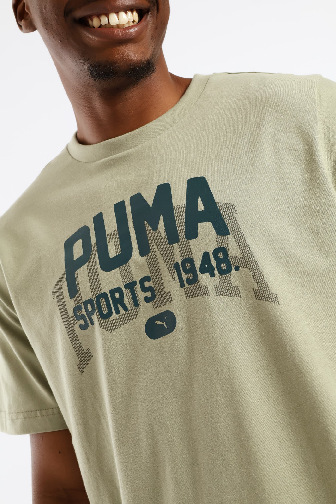 Graphic Varsity Tee - Sage - Image 2
