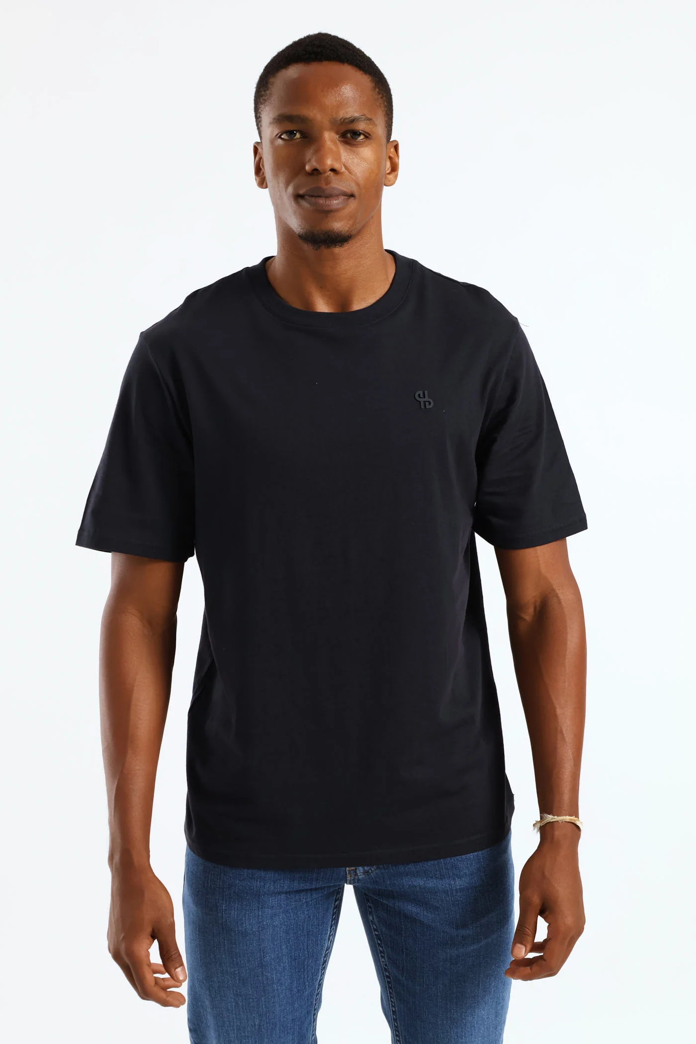 Hd Basic Crew Neck T-Shirt - Navy